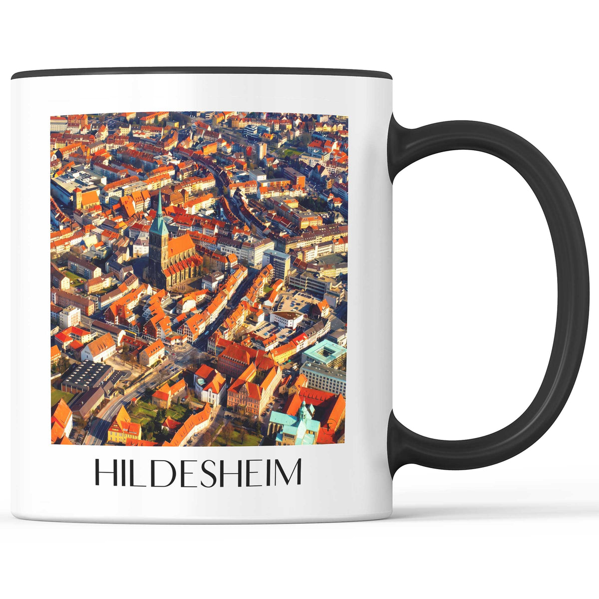 Hildesheim Kaffeebecher - Niedersachsen - Deutschland Becher - Kaffeetasse im Ölgemälde Stil