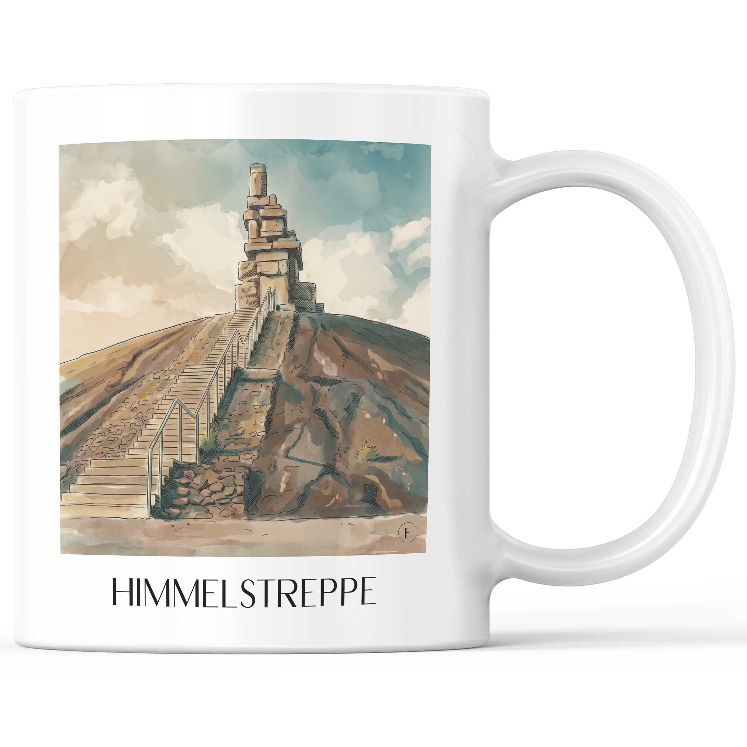 himmelstreppe-gelsenkirchen-deutschland-kaffeebecher-aquarell