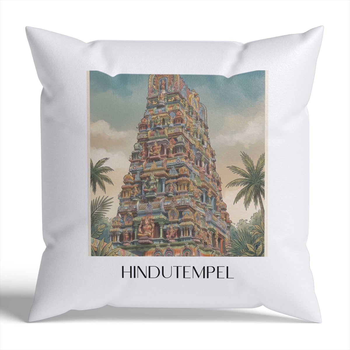 hindutempel-hamm-deutschland-kissenbezug-aquarell