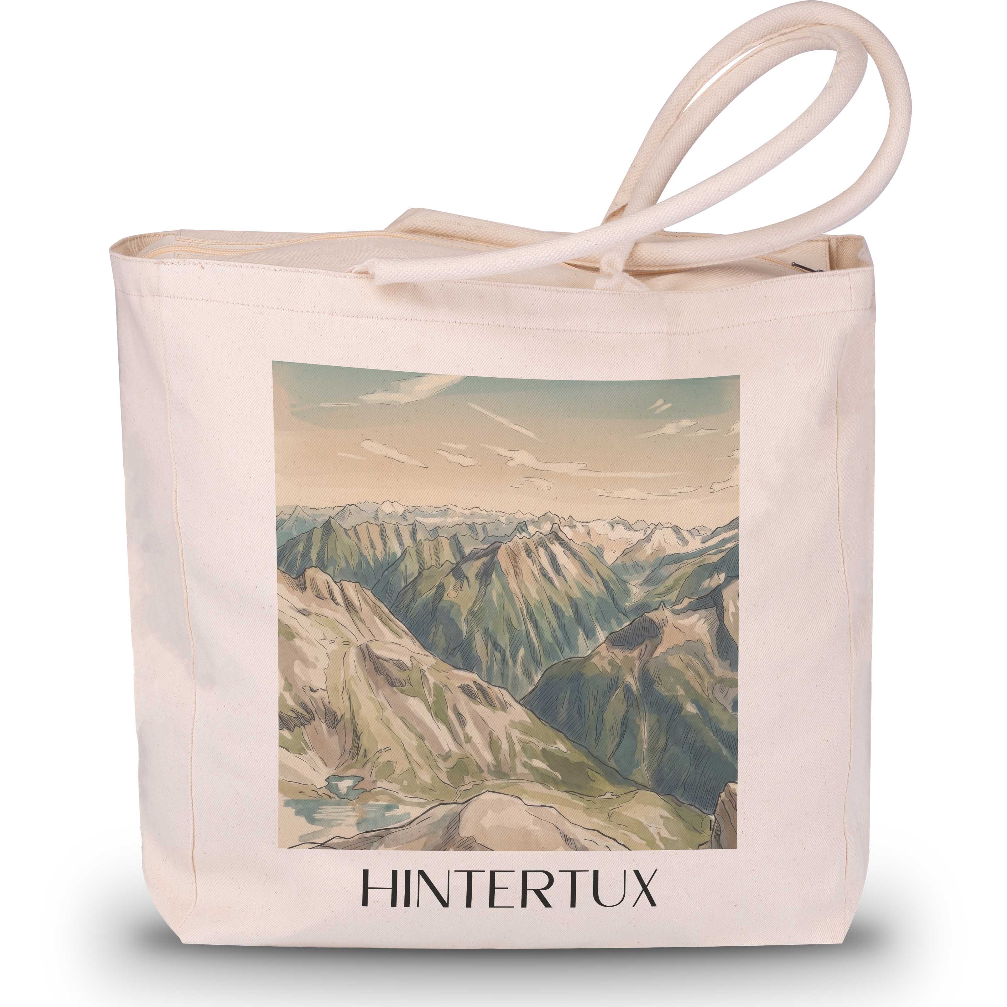 hintertux-zillertal-österreich-einkaufstasche-aquarell