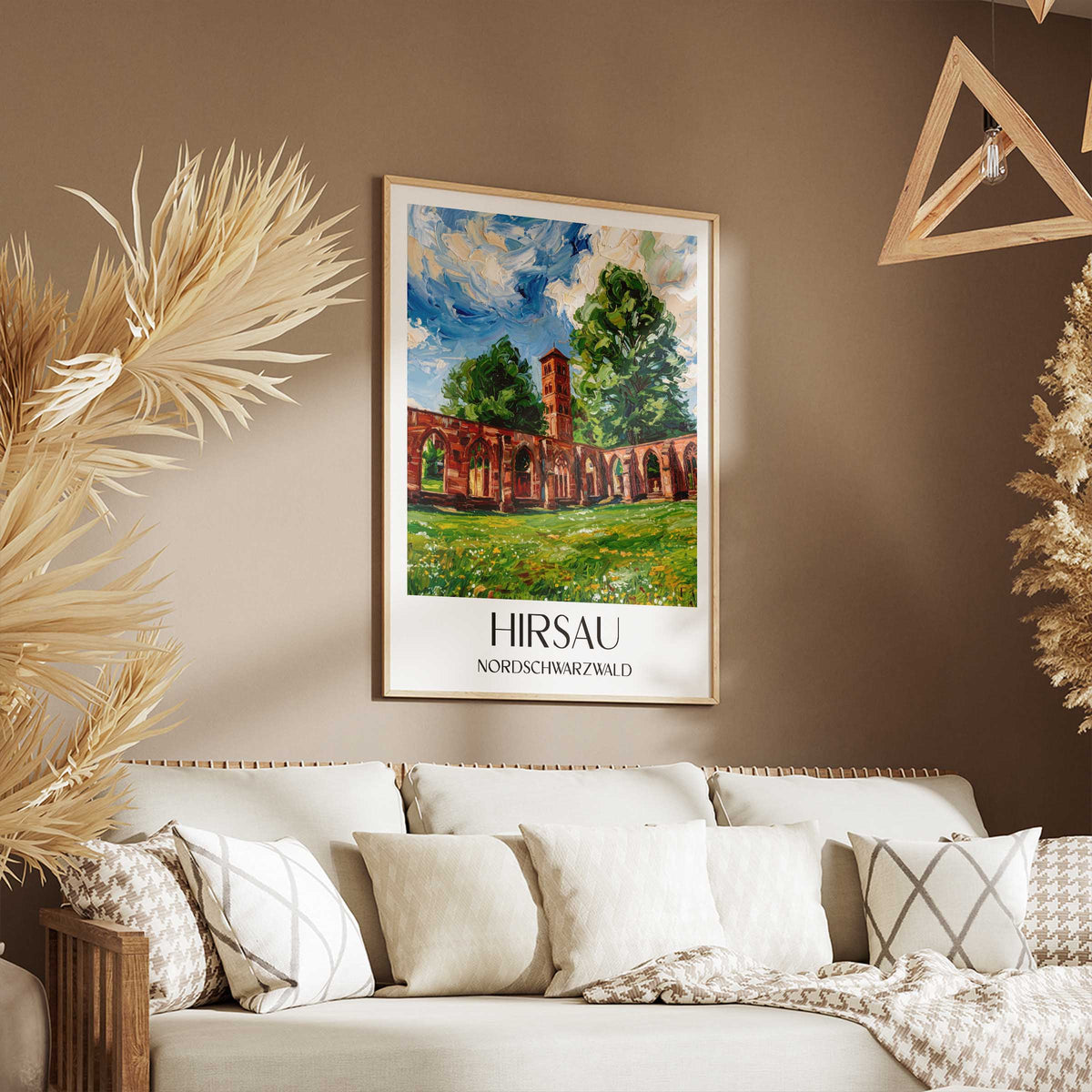 hirsau-nordschwarzwald-deutschland-poster-oil-painting-oelgemaelde