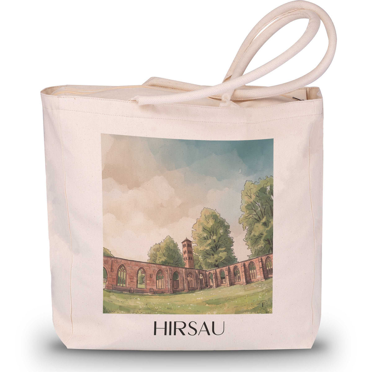 hirsau-nordschwarzwald-deutschland-einkaufstasche-aquarell