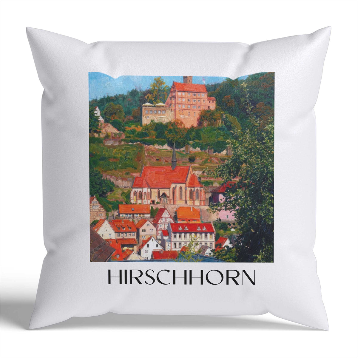 hirschhorn-odenwald-deutschland-kissenbezug-oil-painting-oelgemaelde
