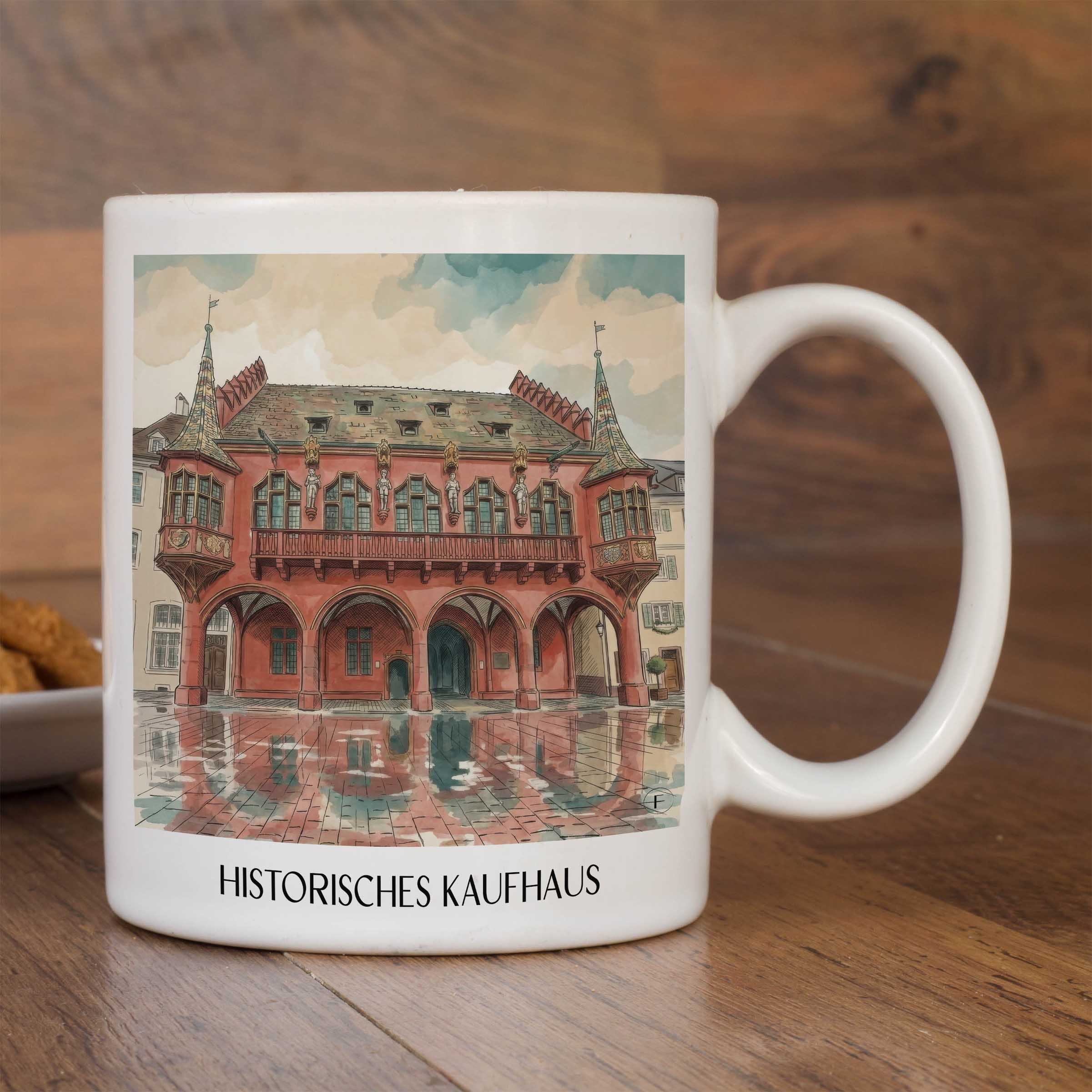 historisches-kaufhaus-freiburg-deutschland-kaffeebecher-aquarell
