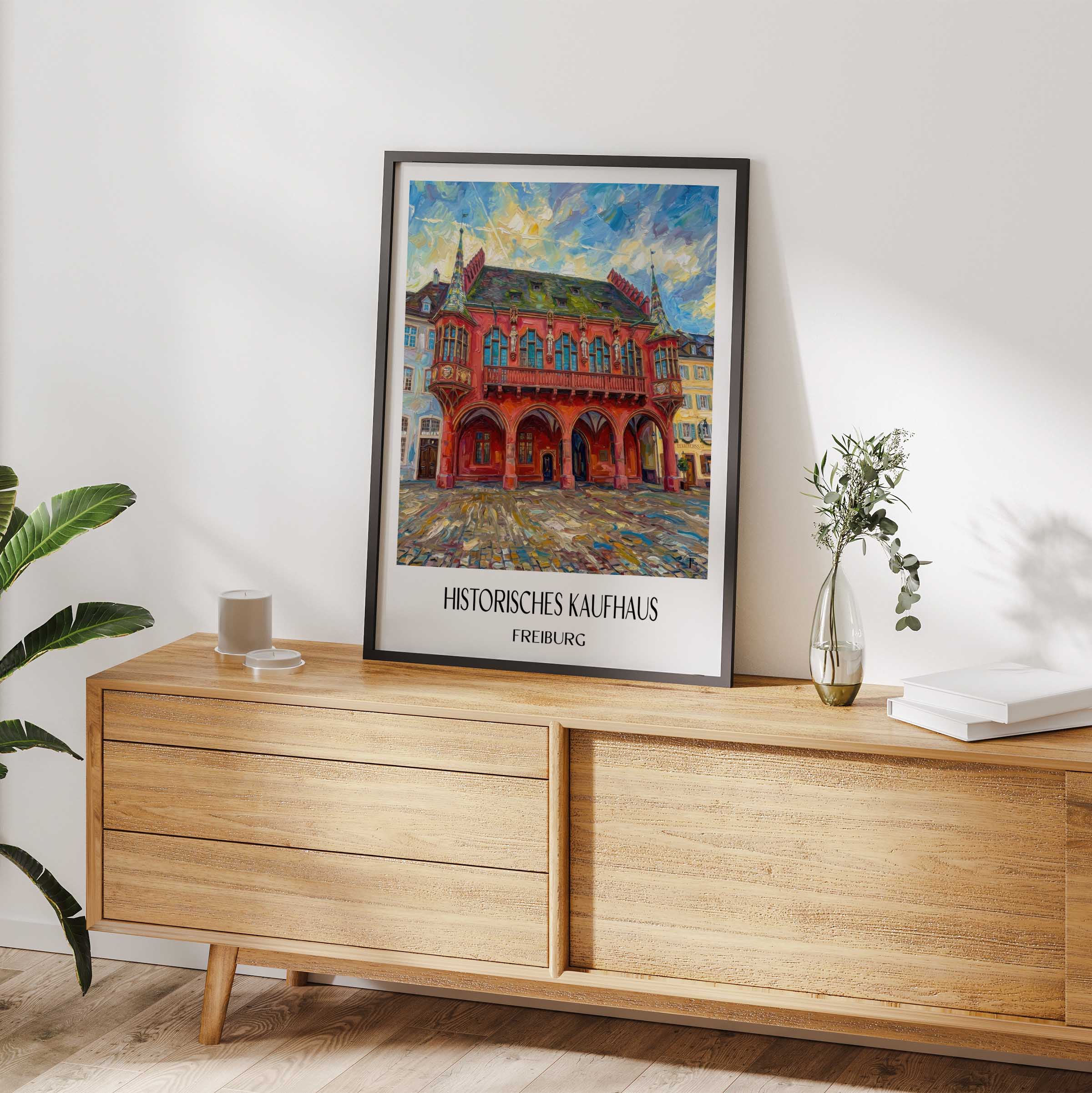 historisches-kaufhaus-freiburg-deutschland-poster-oil-painting-oelgemaelde