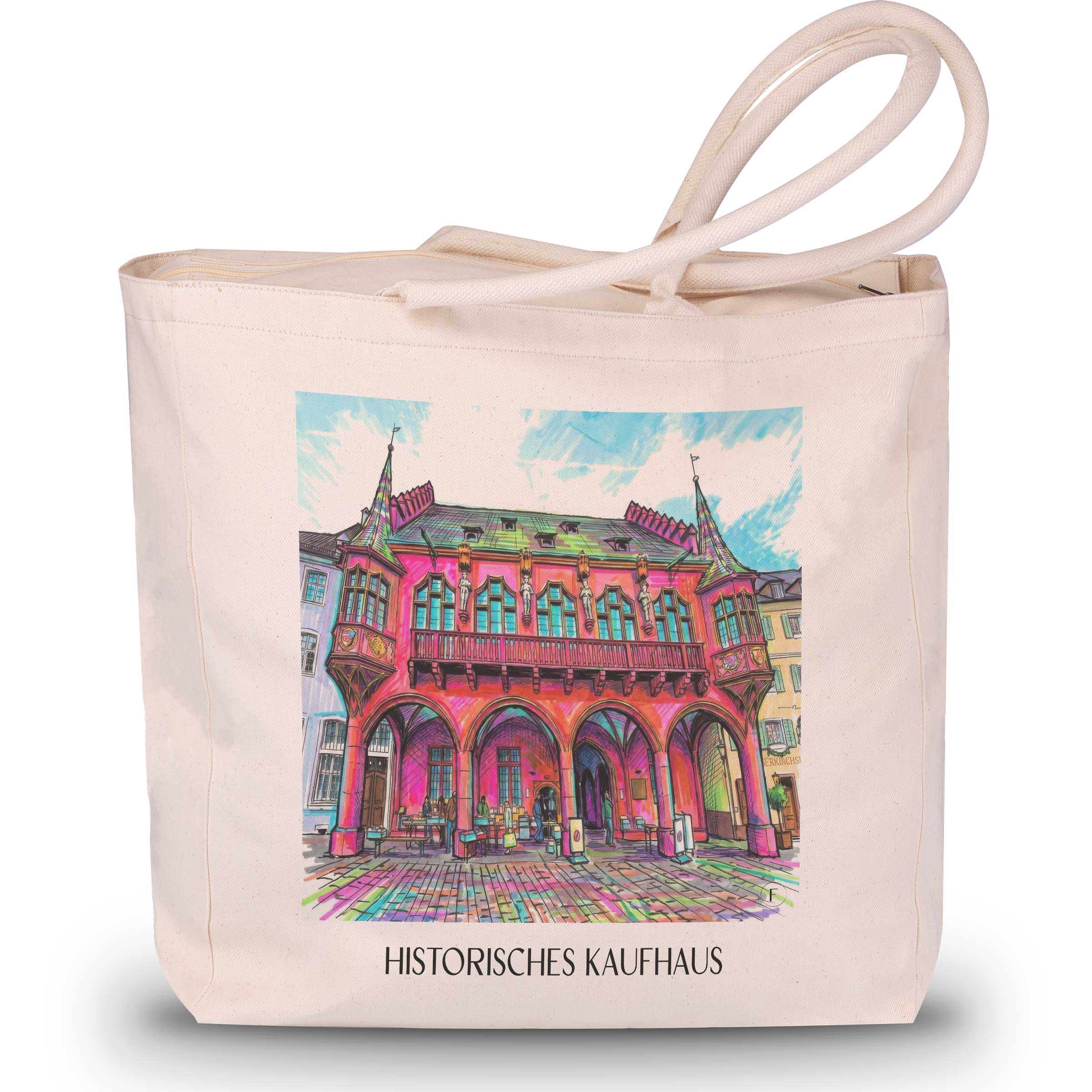 historisches-kaufhaus-freiburg-deutschland-einkaufstasche-graffiti