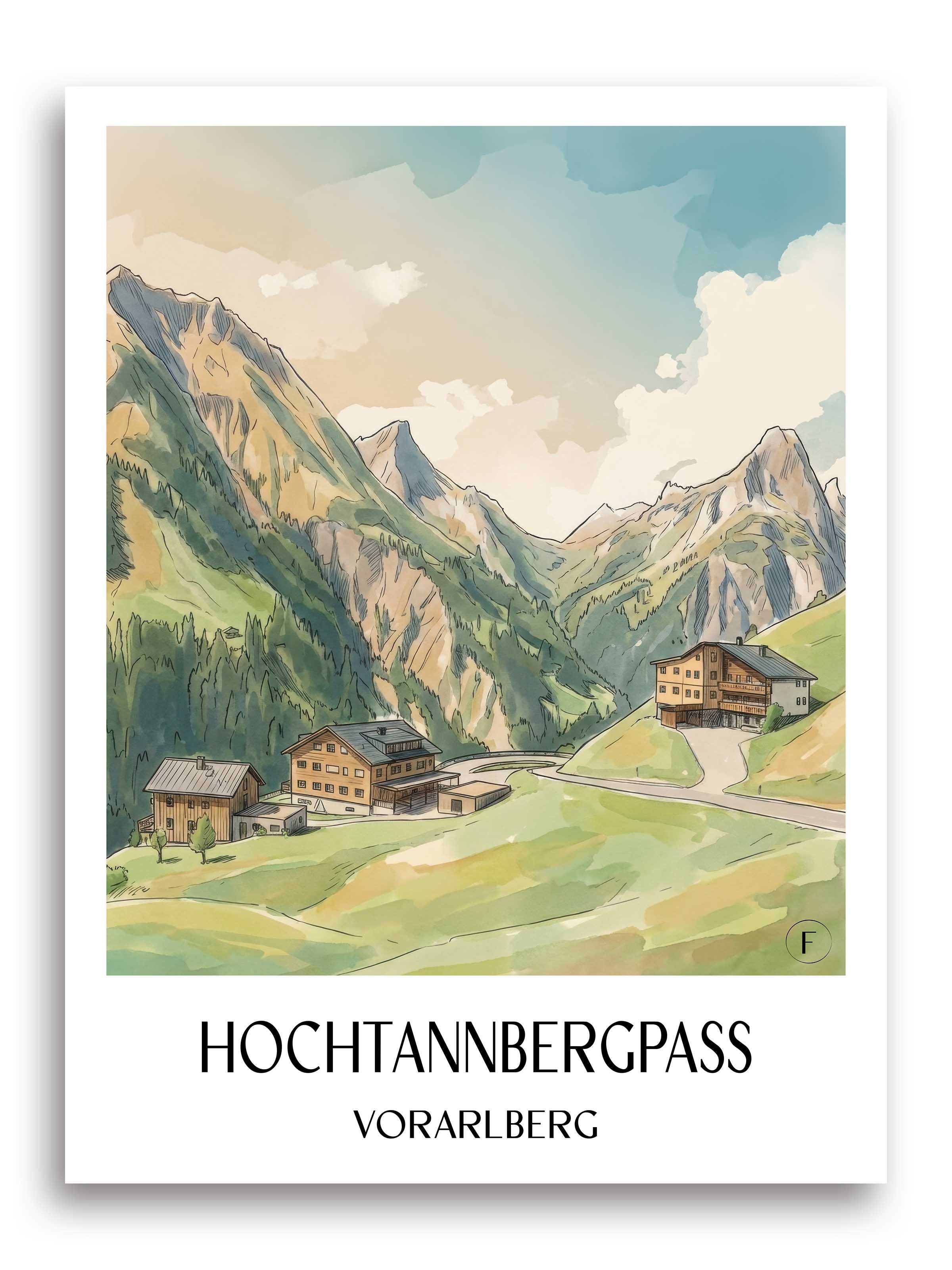 hochtannbergpass-vorarlberg-österreich-poster-aquarell