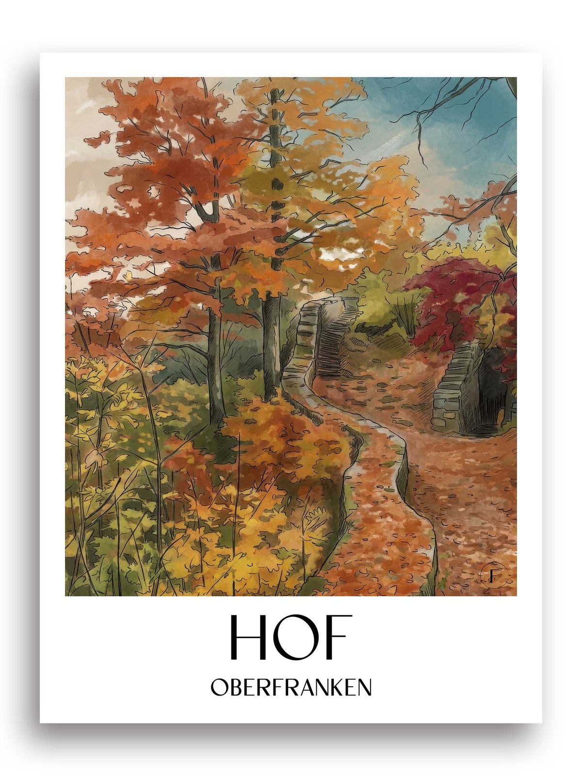 hof--oberfranken-deutschland-poster-aquarell