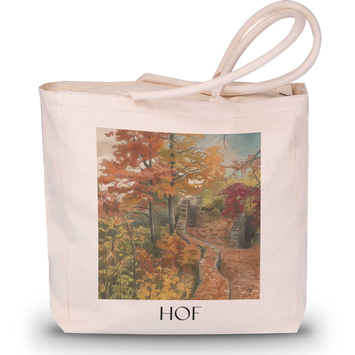 Hof Shopping Tasche - Oberfranken - Deutschland Tote Bag - Einkaufstasche im Aquarell Stil - favplace