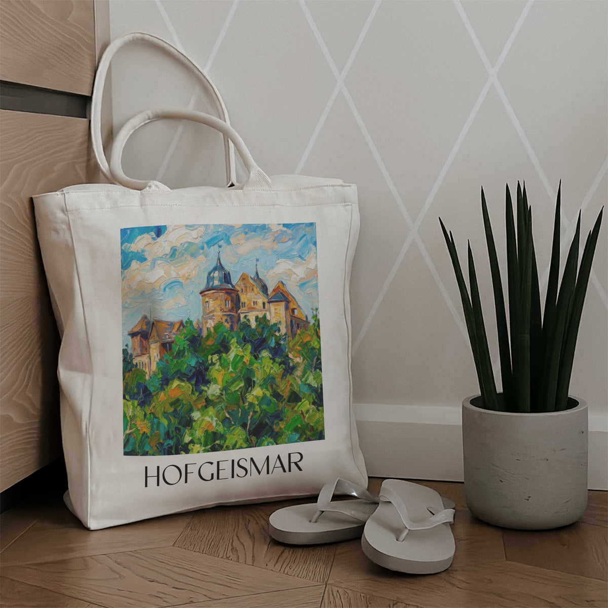hofgeismar-hessen-deutschland-einkaufstasche-oil-painting-oelgemaelde