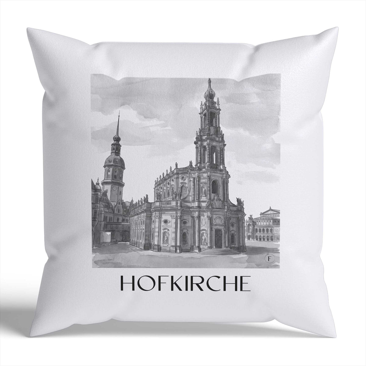 hofkirche-dresden-deutschland-kissenbezug-aquarell-schwarz-weiss