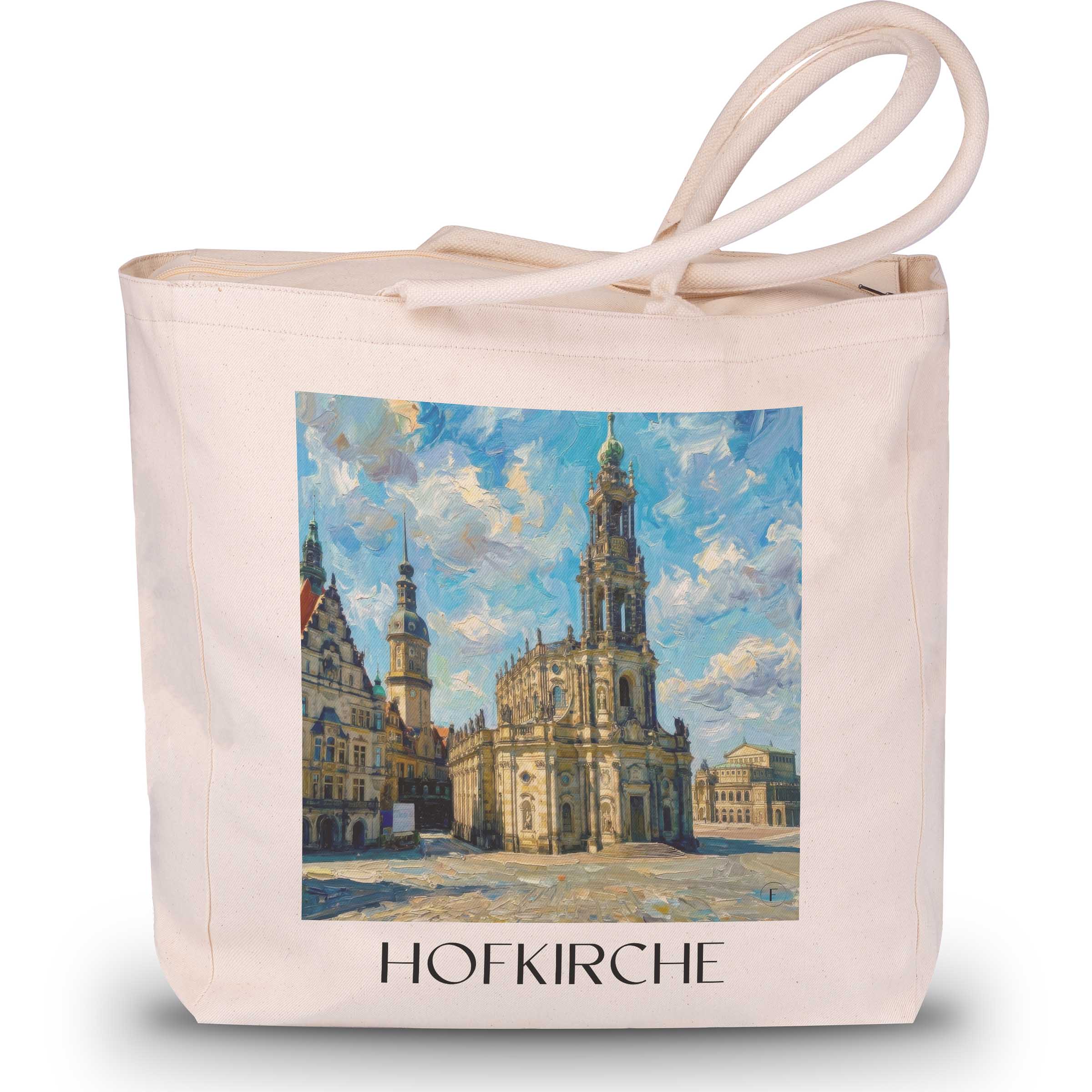 hofkirche-dresden-deutschland-einkaufstasche-oil-painting-oelgemaelde