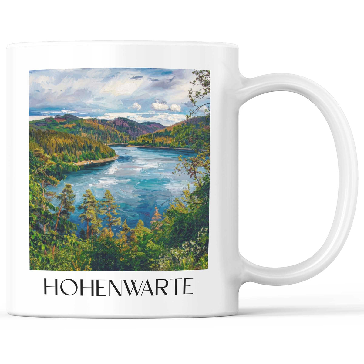 hohenwarte-thüringer-schiefergebirge-deutschland-kaffeebecher-oil-painting-oelgemaelde