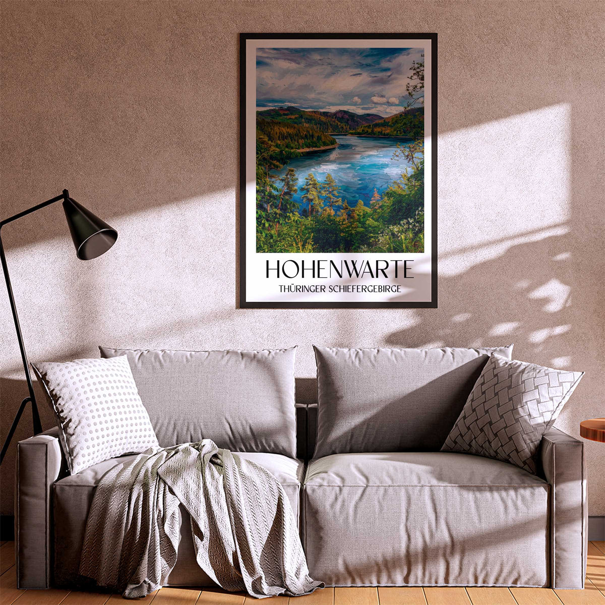 hohenwarte-thüringer-schiefergebirge-deutschland-poster-oil-painting-oelgemaelde