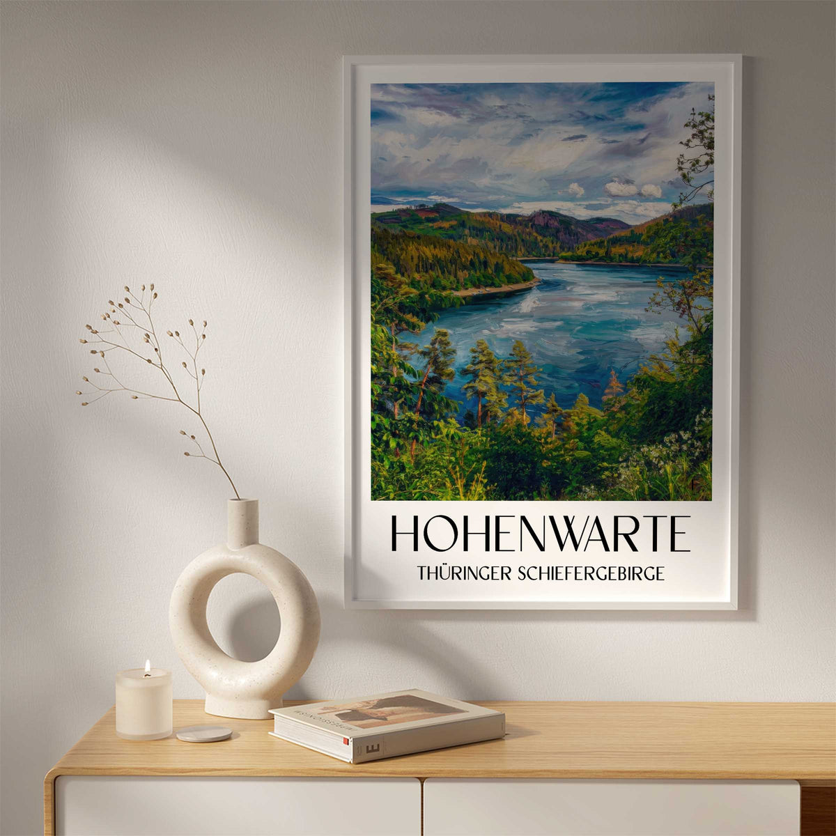 hohenwarte-thüringer-schiefergebirge-deutschland-poster-oil-painting-oelgemaelde