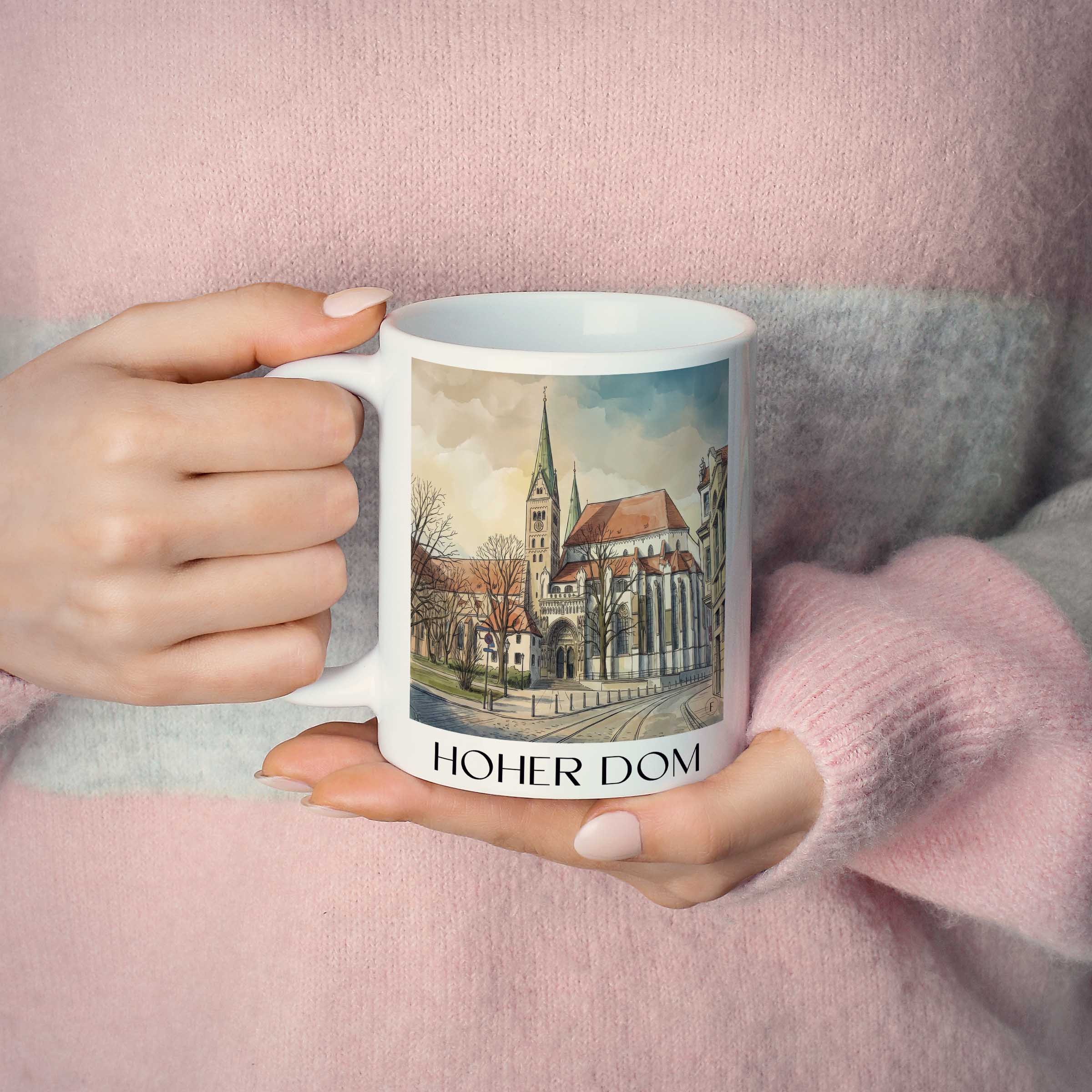 hoher-dom-augsburg-deutschland-kaffeebecher-aquarell