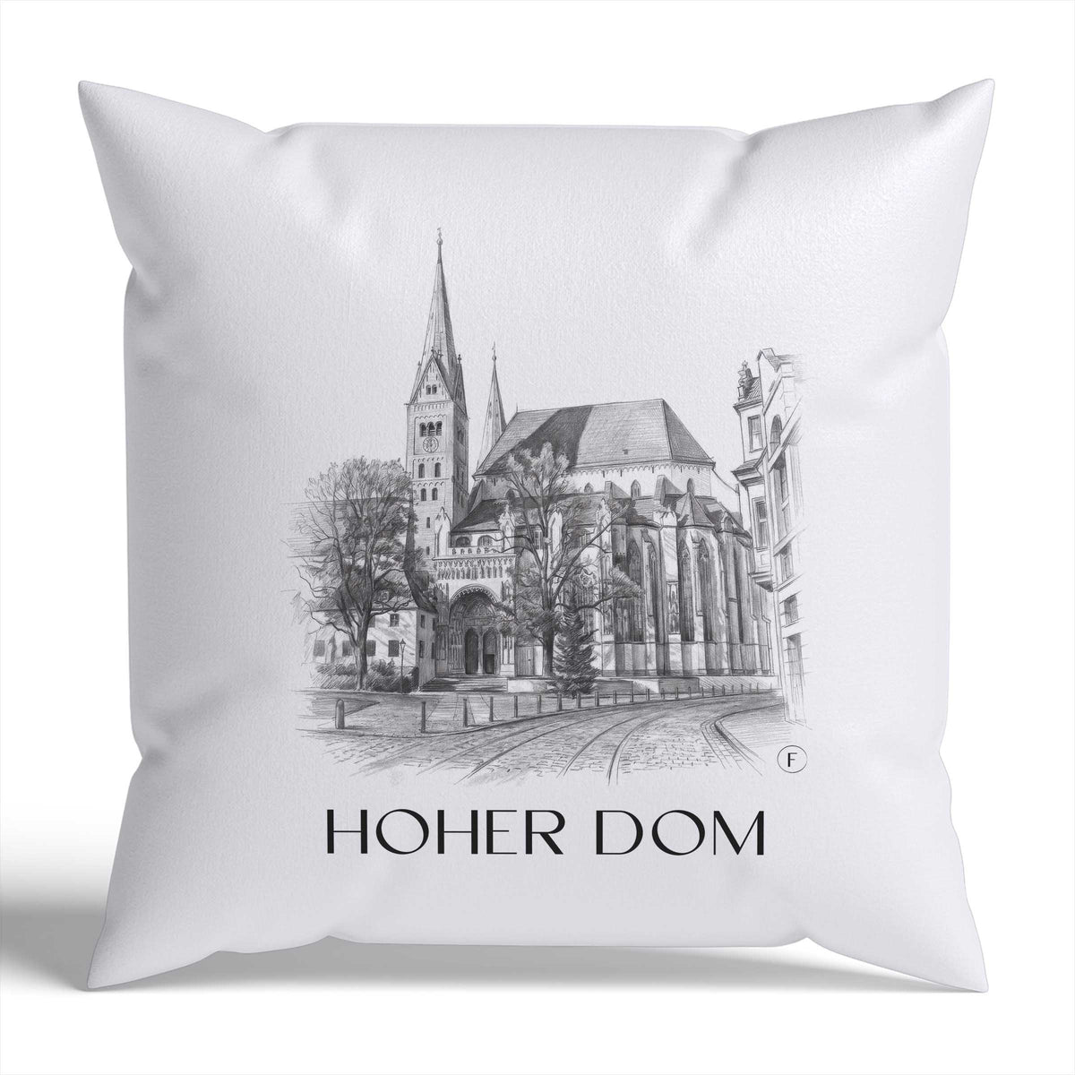 hoher-dom-augsburg-deutschland-kissenbezug-bleistift-zeichnung-drawing