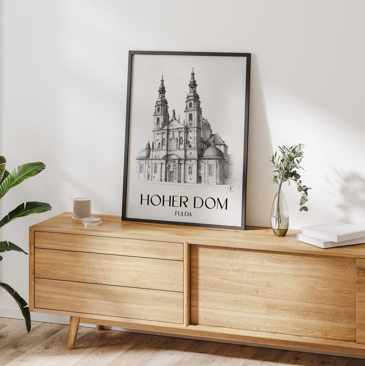 hoher-dom-fulda-deutschland-poster-bleistift-zeichnung-drawing