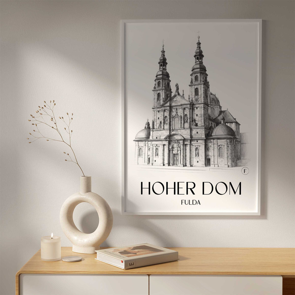 hoher-dom-fulda-deutschland-poster-bleistift-zeichnung-drawing