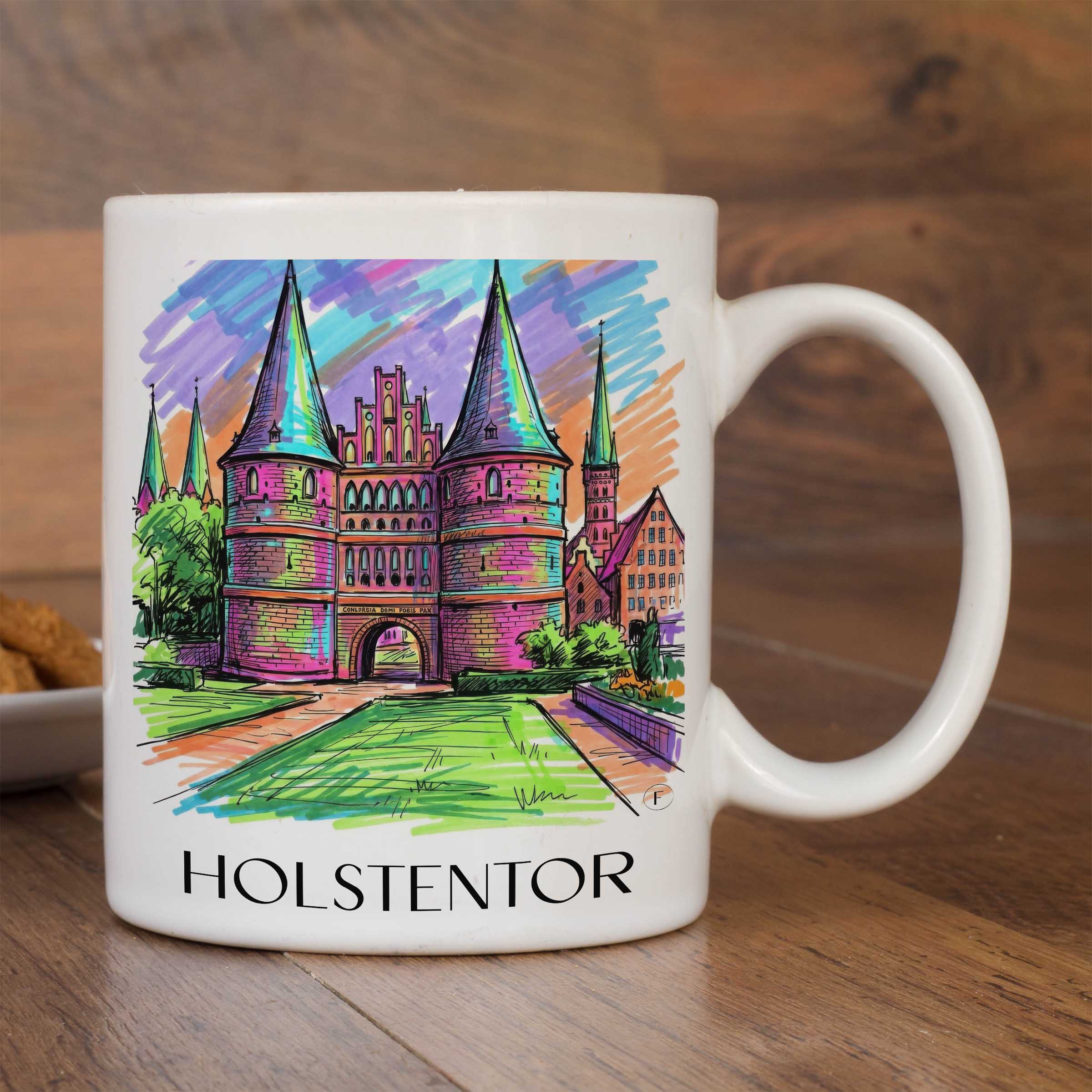 holstentor-lübeck-deutschland-kaffeebecher-graffiti