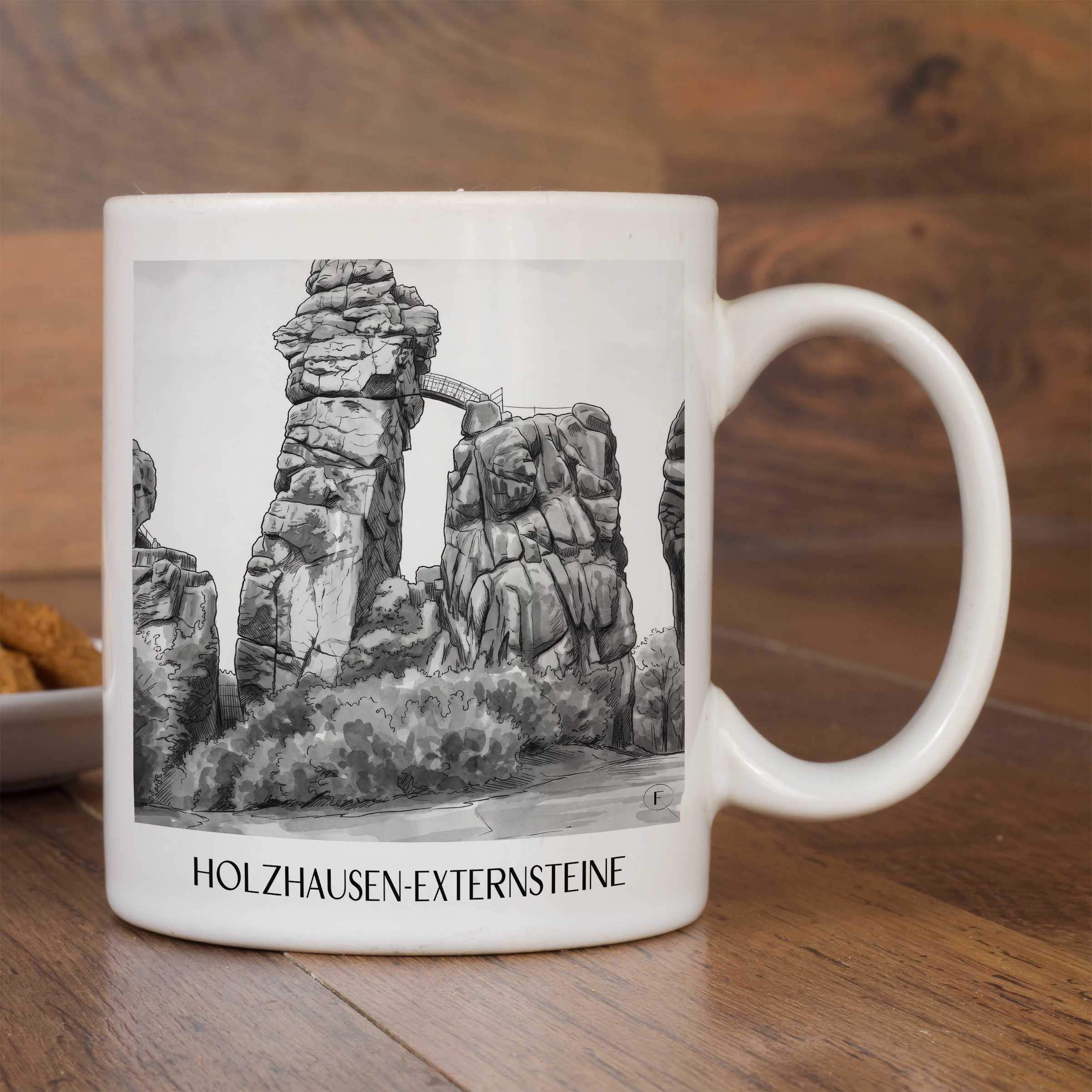 holzhausen-externsteine-teutoburger-wald-deutschland-kaffeebecher-aquarell-schwarz-weiss