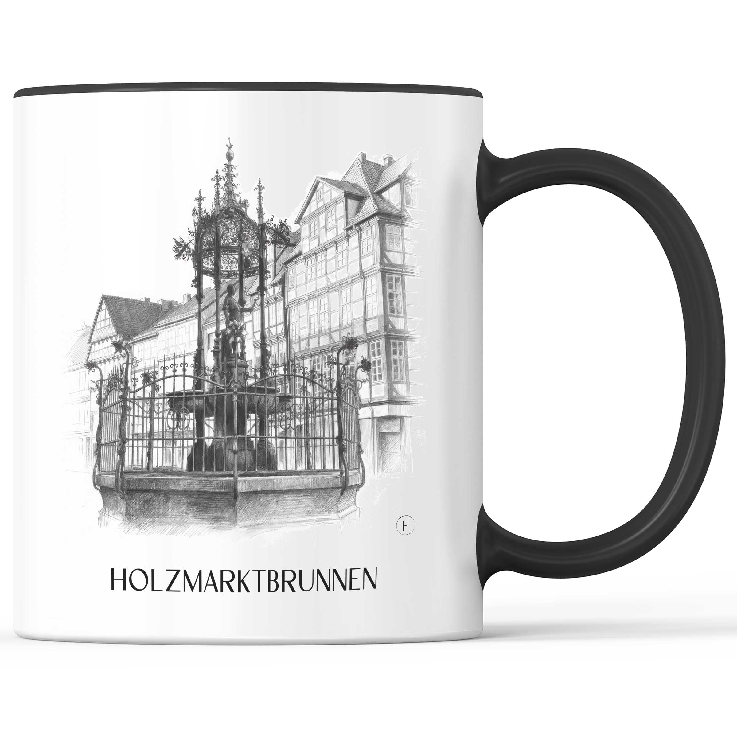 holzmarktbrunnen-hannover-deutschland-kaffeebecher-bleistift-zeichnung-drawing