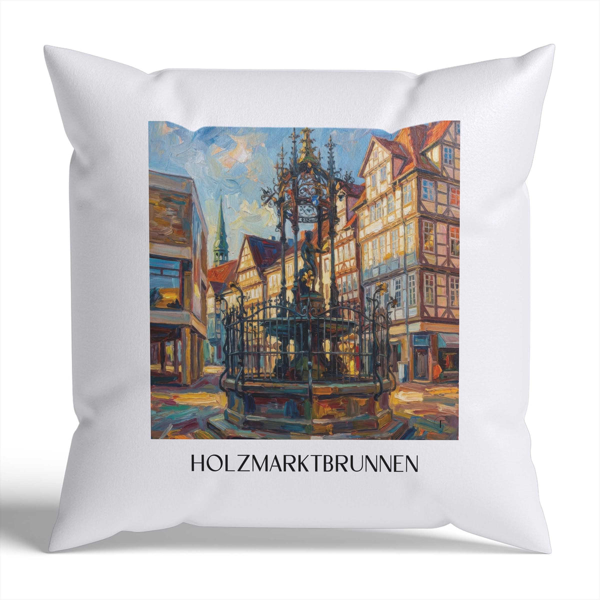 holzmarktbrunnen-hannover-deutschland-kissenbezug-oil-painting-oelgemaelde