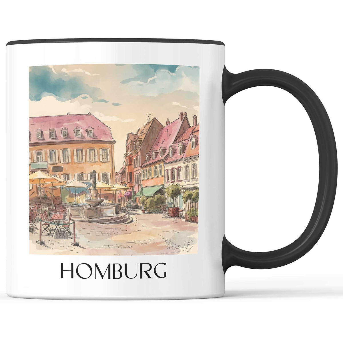 homburg-saarland-deutschland-kaffeebecher-aquarell
