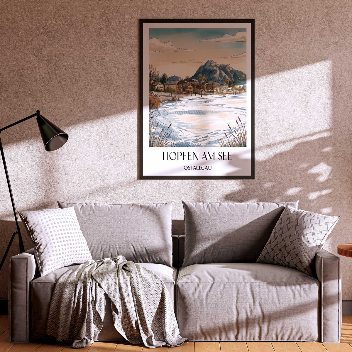 hopfen-am-see-ostallgäu-deutschland-poster-aquarell