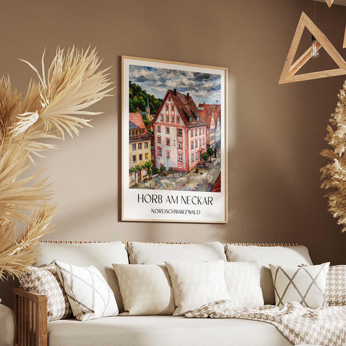 horb-am-neckar-nordschwarzwald-deutschland-poster-oil-painting-oelgemaelde