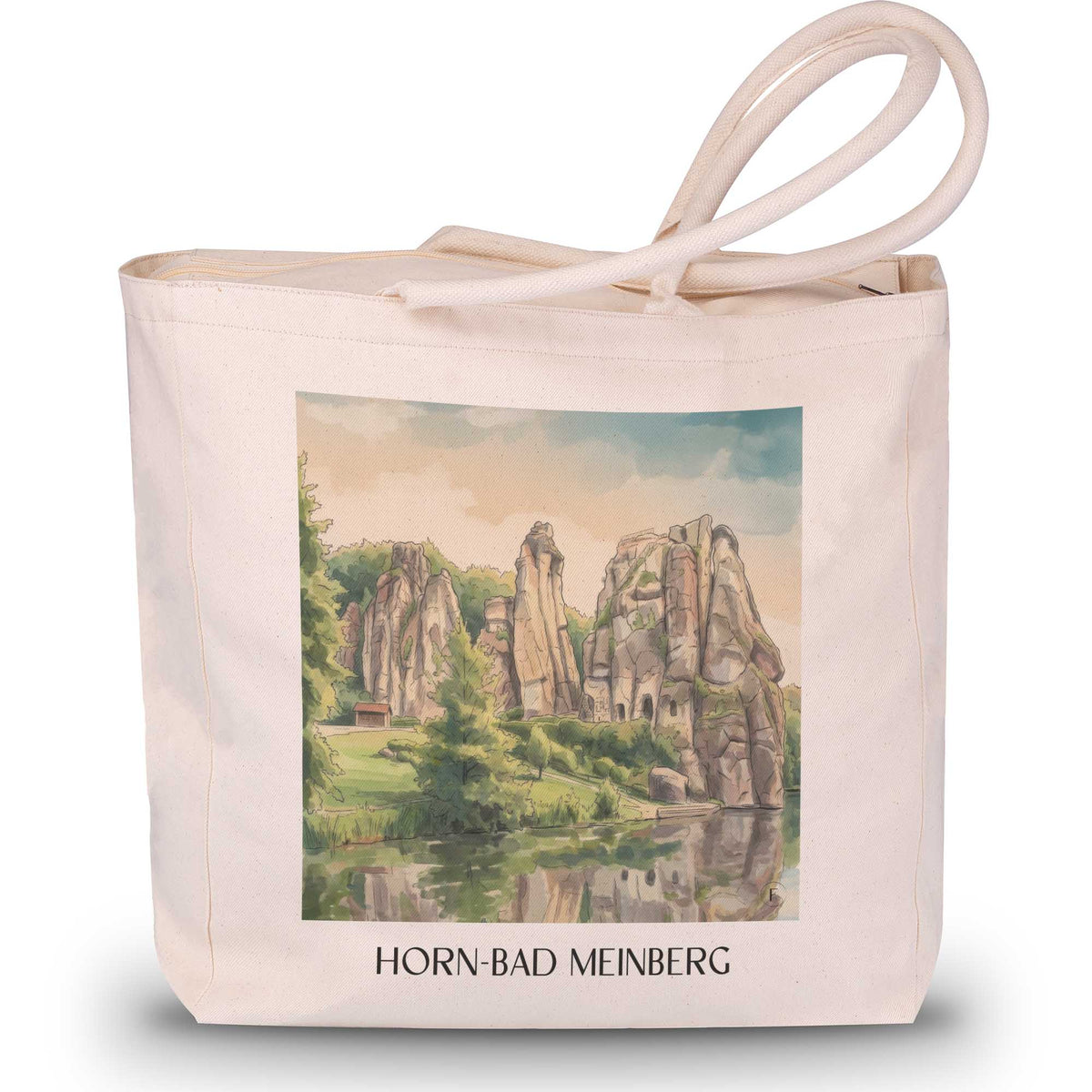 horn-bad-meinberg-ostwestfalen-lippe-deutschland-einkaufstasche-aquarell