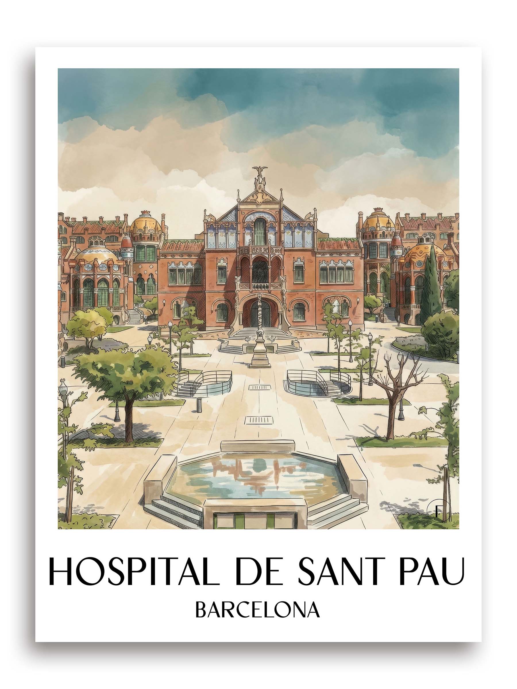 hospital-de-sant-pau-barcelona-spanien-poster-aquarell