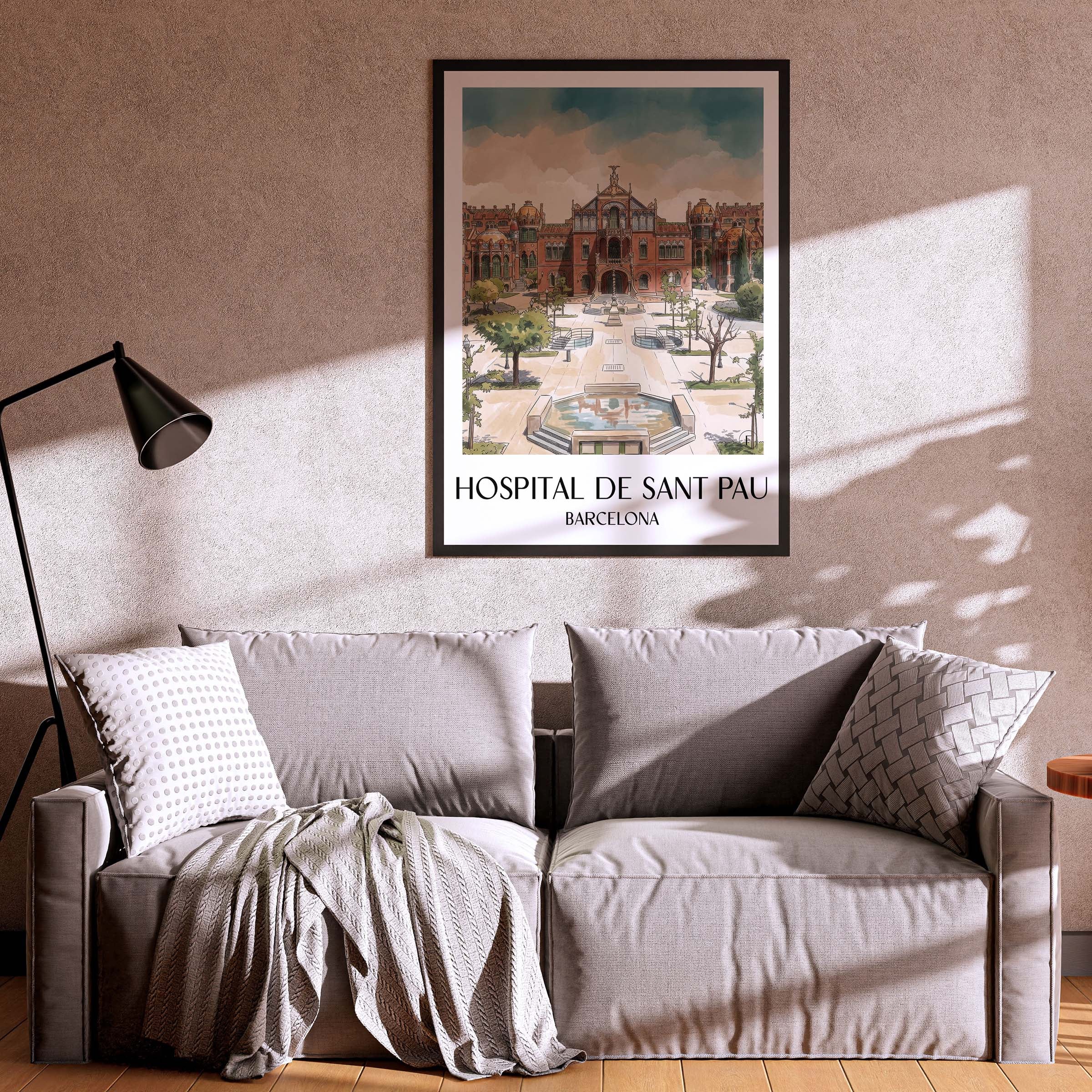 hospital-de-sant-pau-barcelona-spanien-poster-aquarell