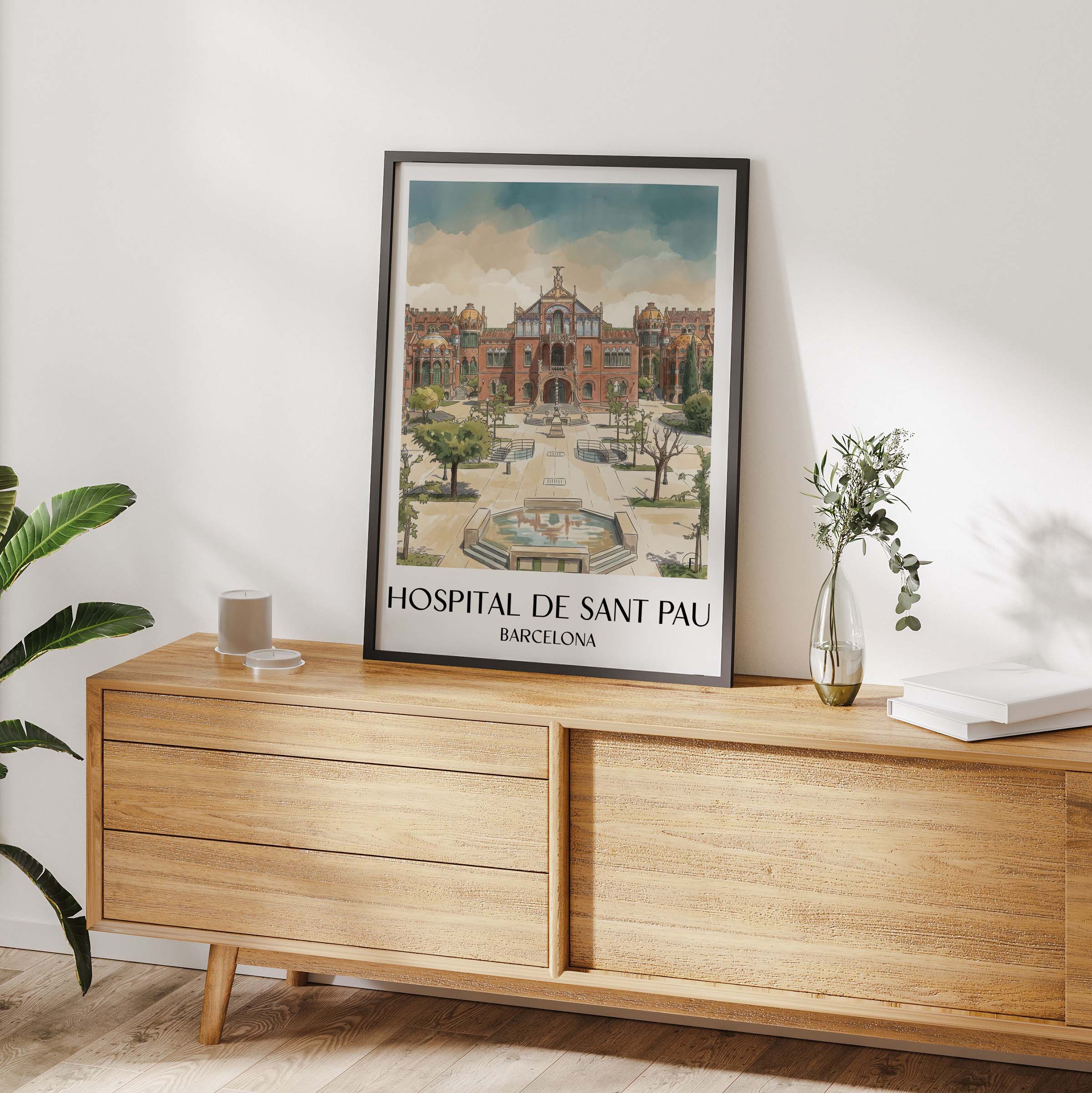 hospital-de-sant-pau-barcelona-spanien-poster-aquarell