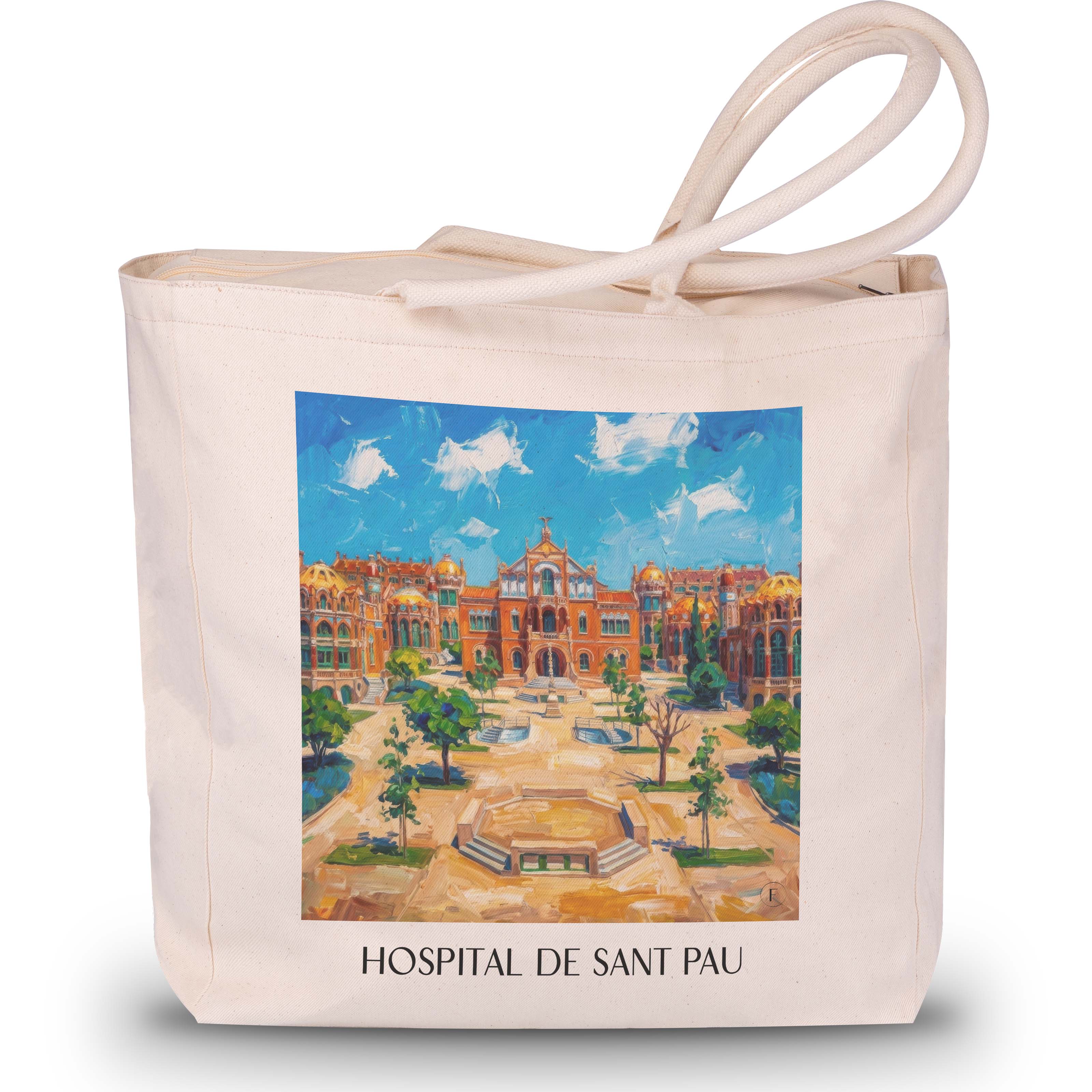 hospital-de-sant-pau-barcelona-spanien-einkaufstasche-oil-painting-oelgemaelde
