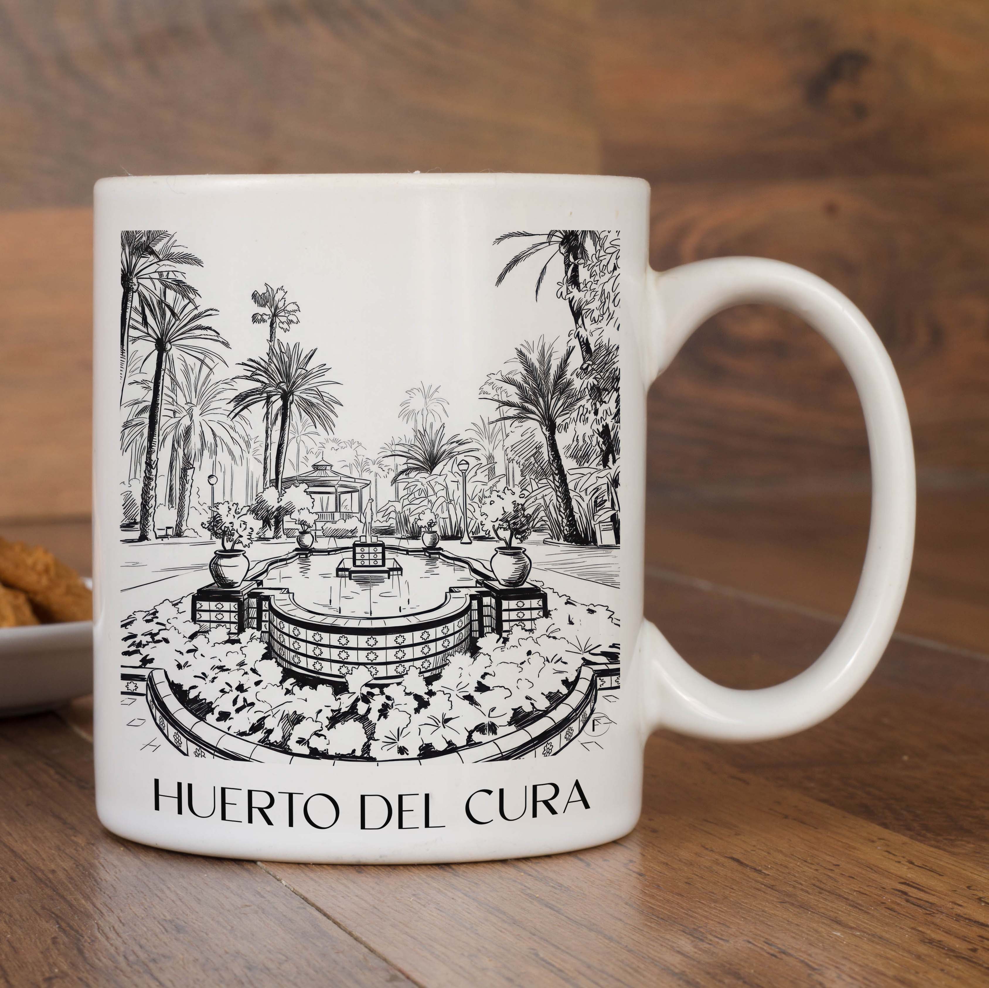 huerto-del-cura-elche-spanien-kaffeebecher-skizze