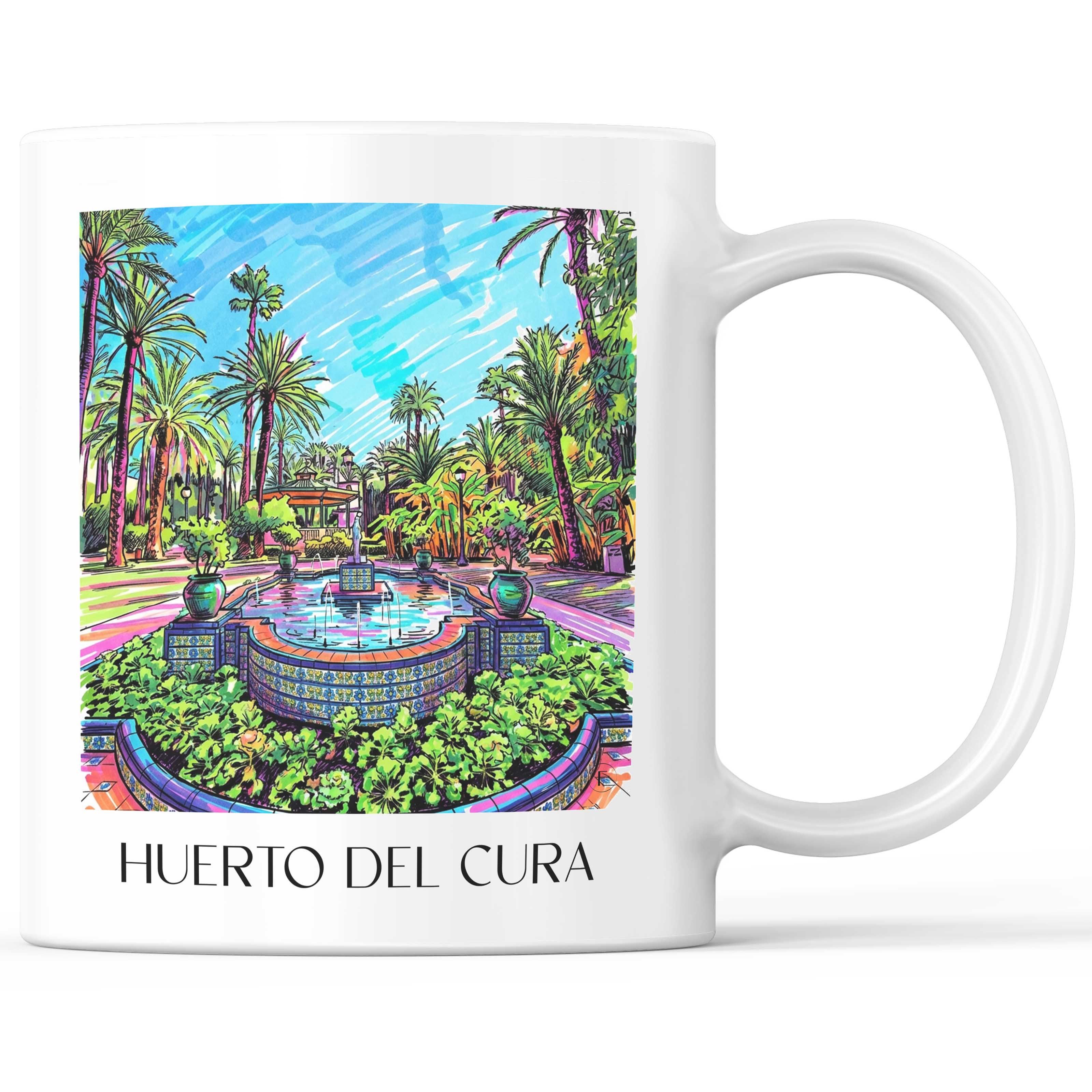 Huerto del Cura Kaffeebecher - Elche - Spanien Becher - Kaffeetasse im Tag Graffiti Stil - favplace