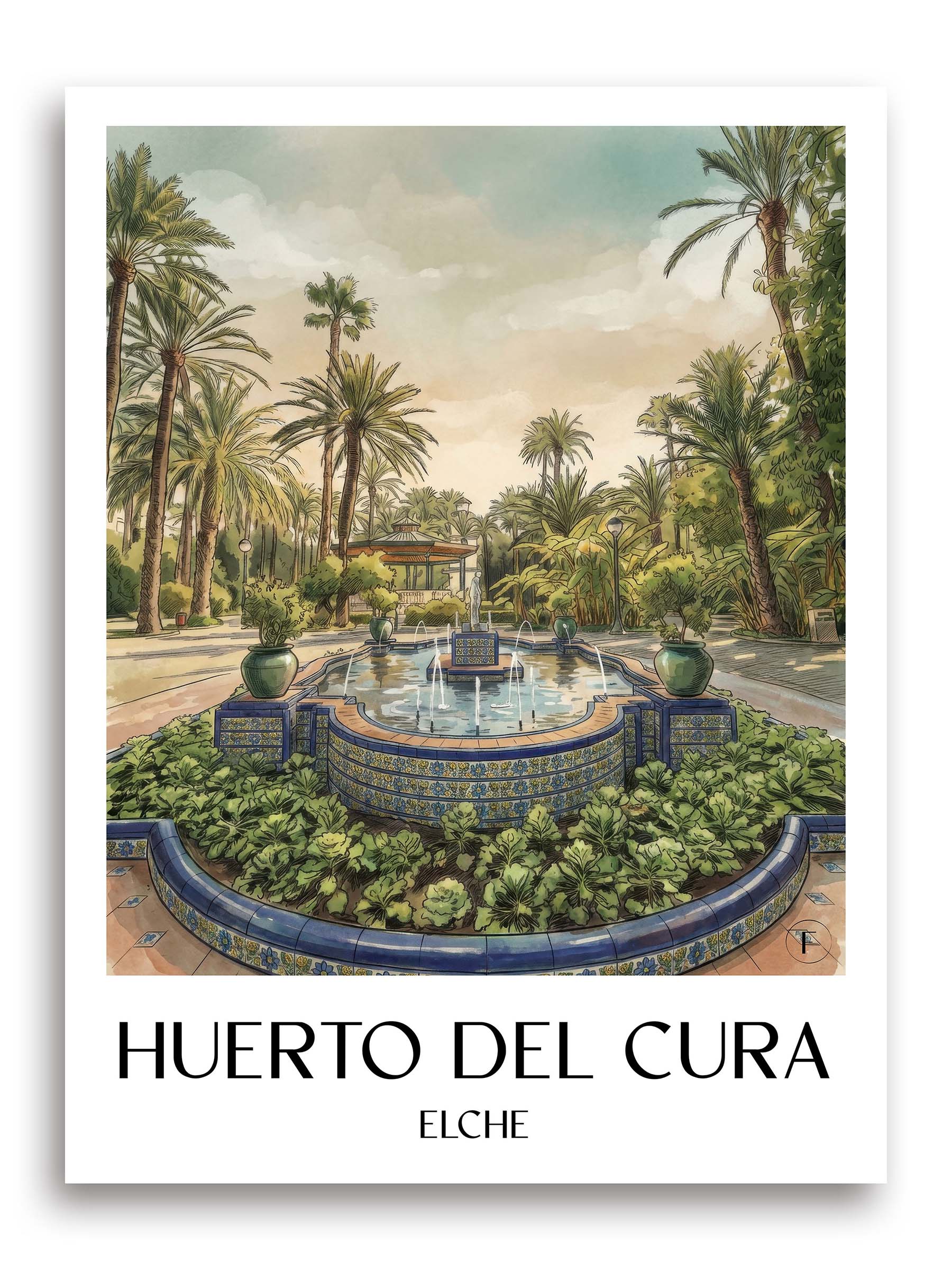 huerto-del-cura-elche-spanien-poster-aquarell