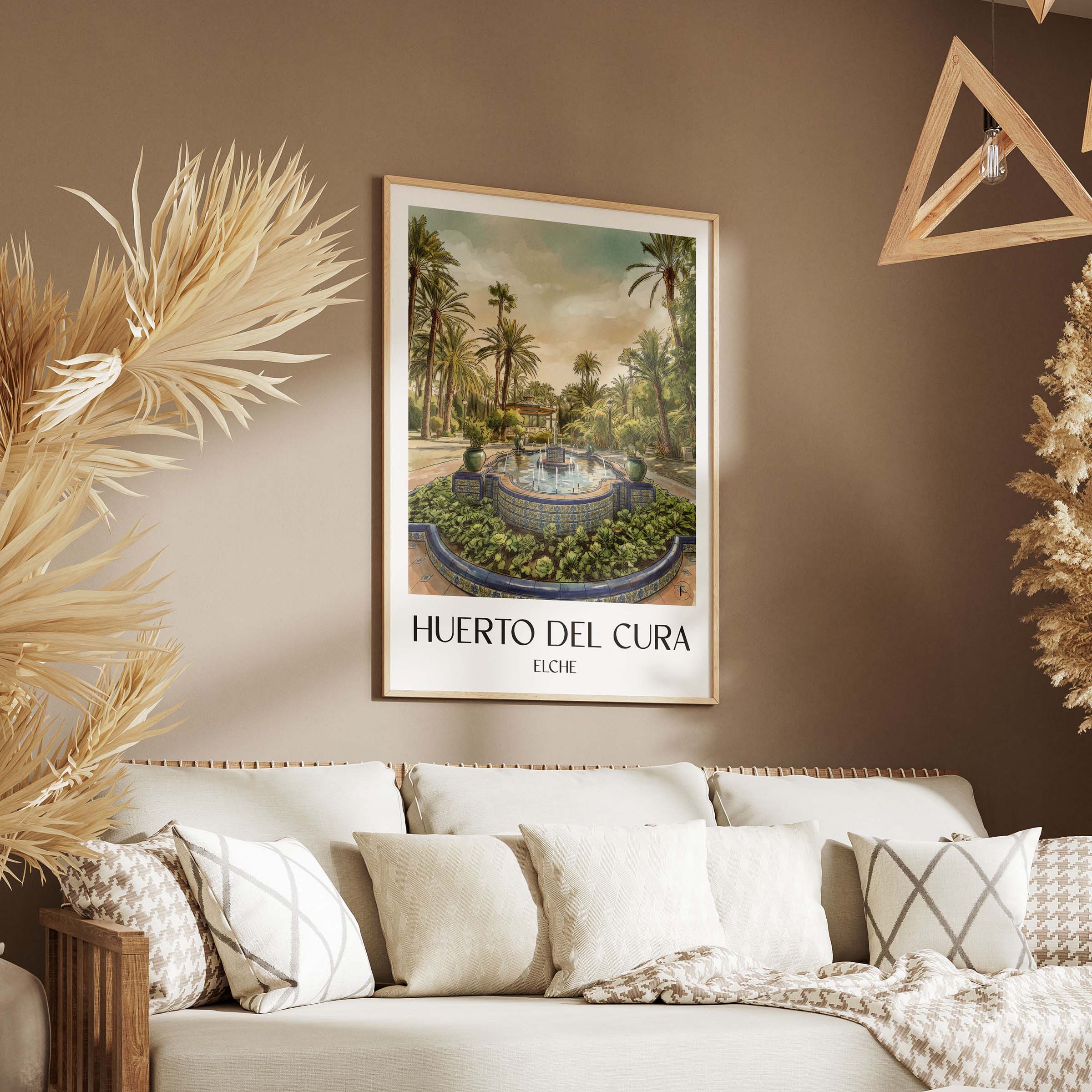 huerto-del-cura-elche-spanien-poster-aquarell