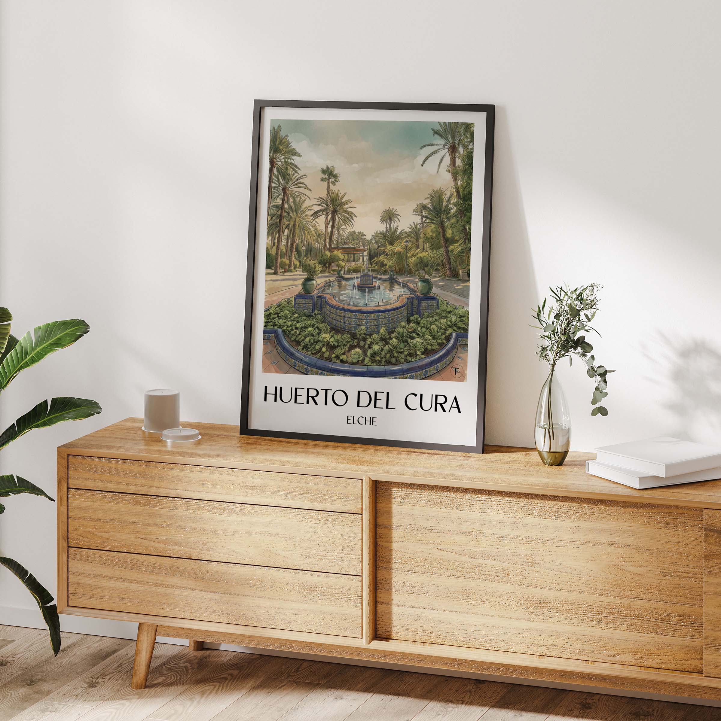 huerto-del-cura-elche-spanien-poster-aquarell
