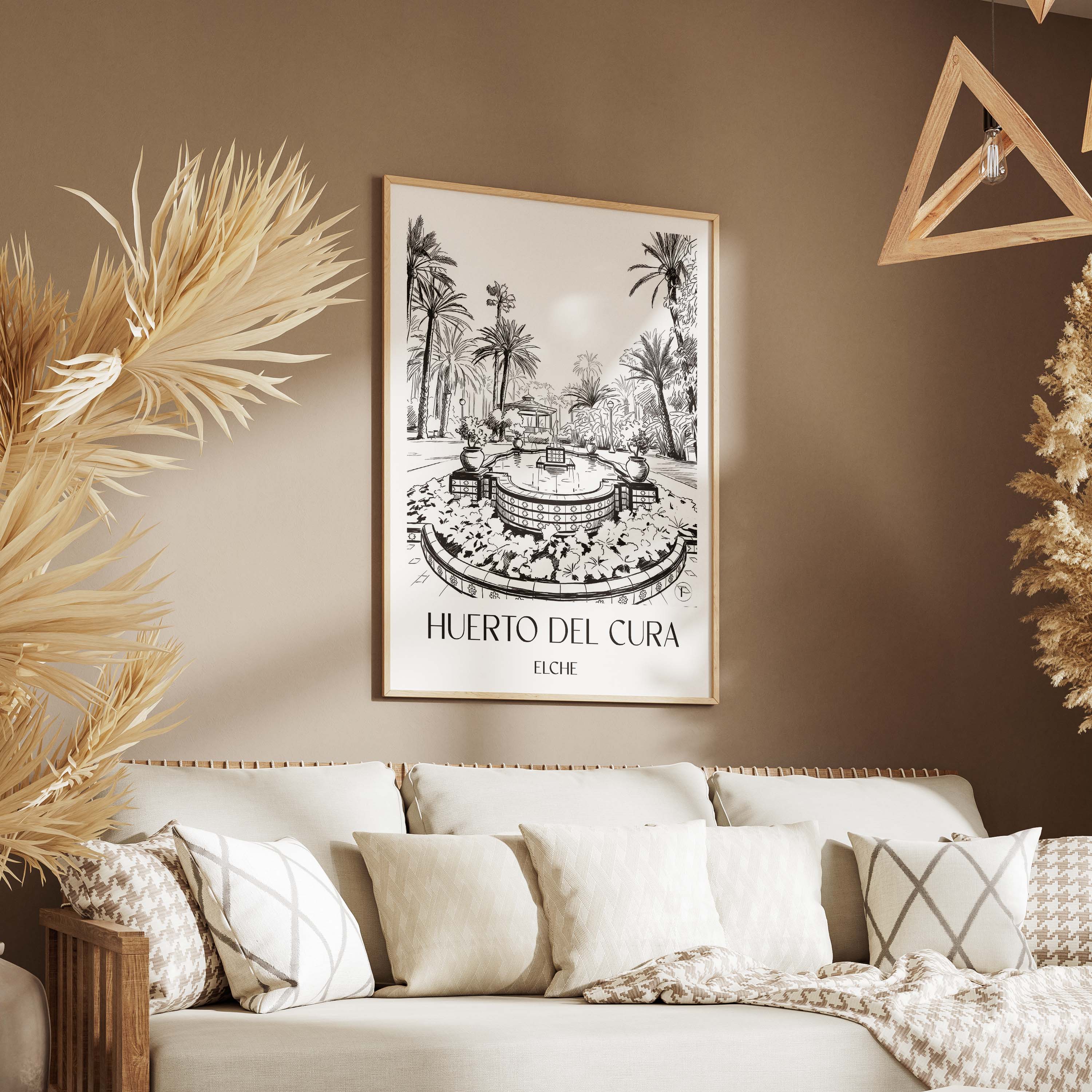 huerto-del-cura-elche-spanien-poster-skizze