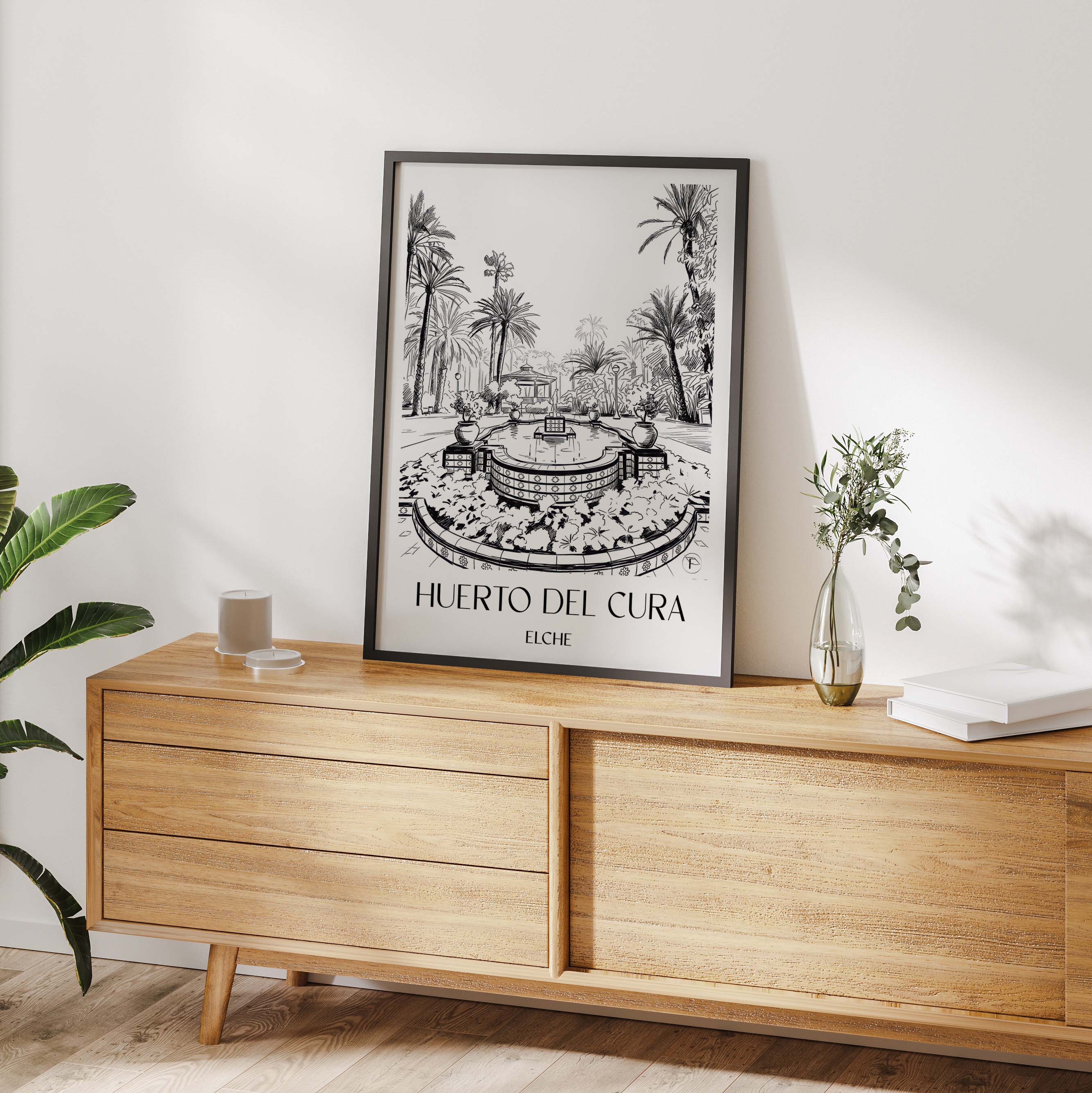 huerto-del-cura-elche-spanien-poster-skizze