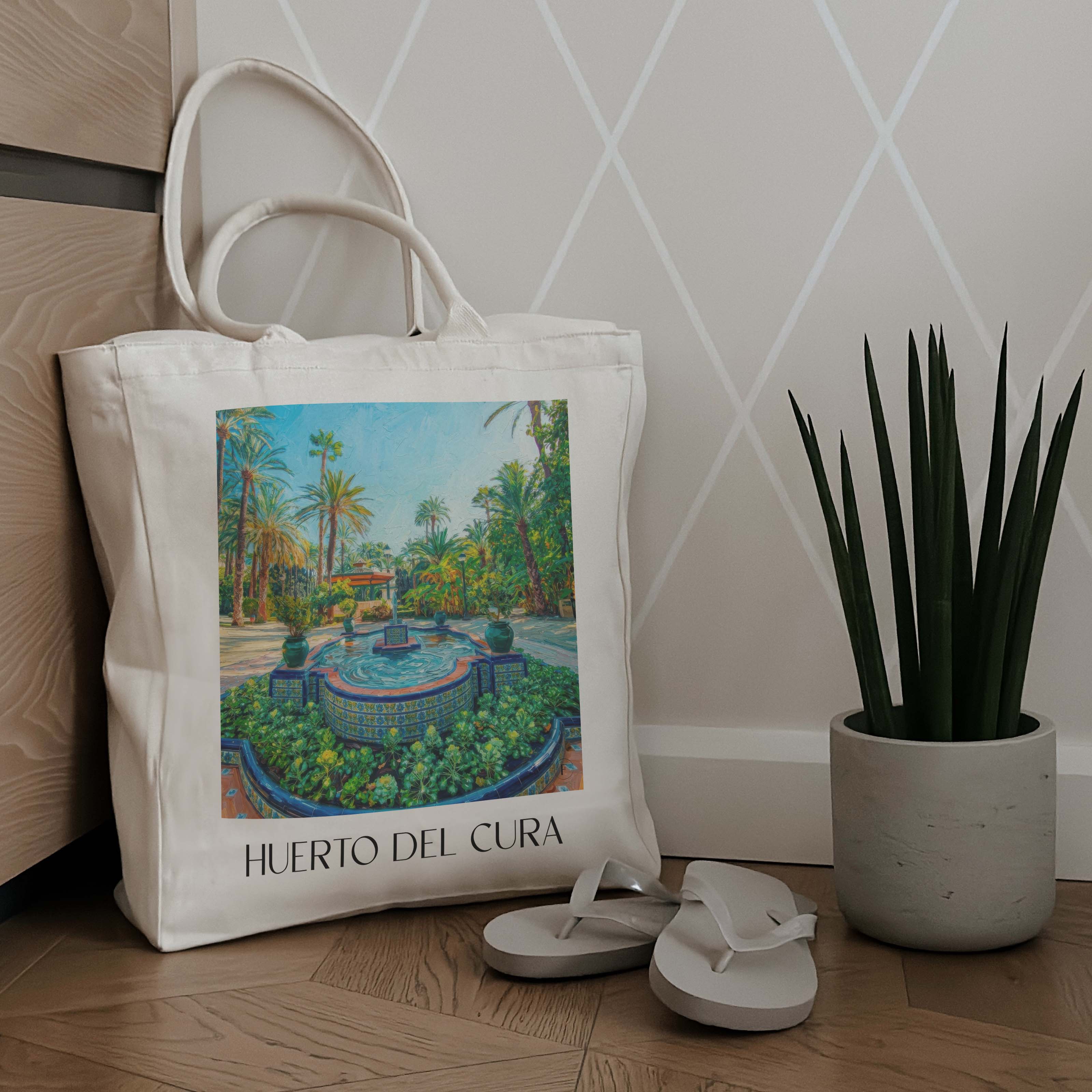 huerto-del-cura-elche-spanien-einkaufstasche-oil-painting-oelgemaelde