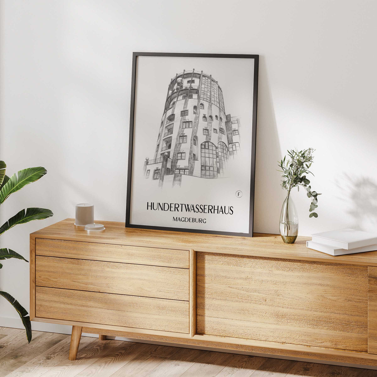 hundertwasserhaus-magdeburg-deutschland-poster-bleistift-zeichnung-drawing