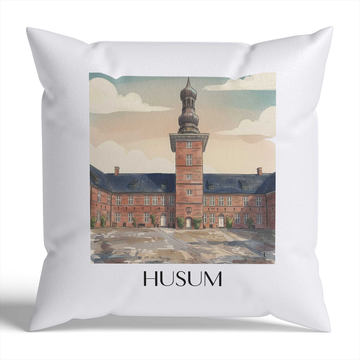 husum-schleswig-deutschland-kissenbezug-aquarell