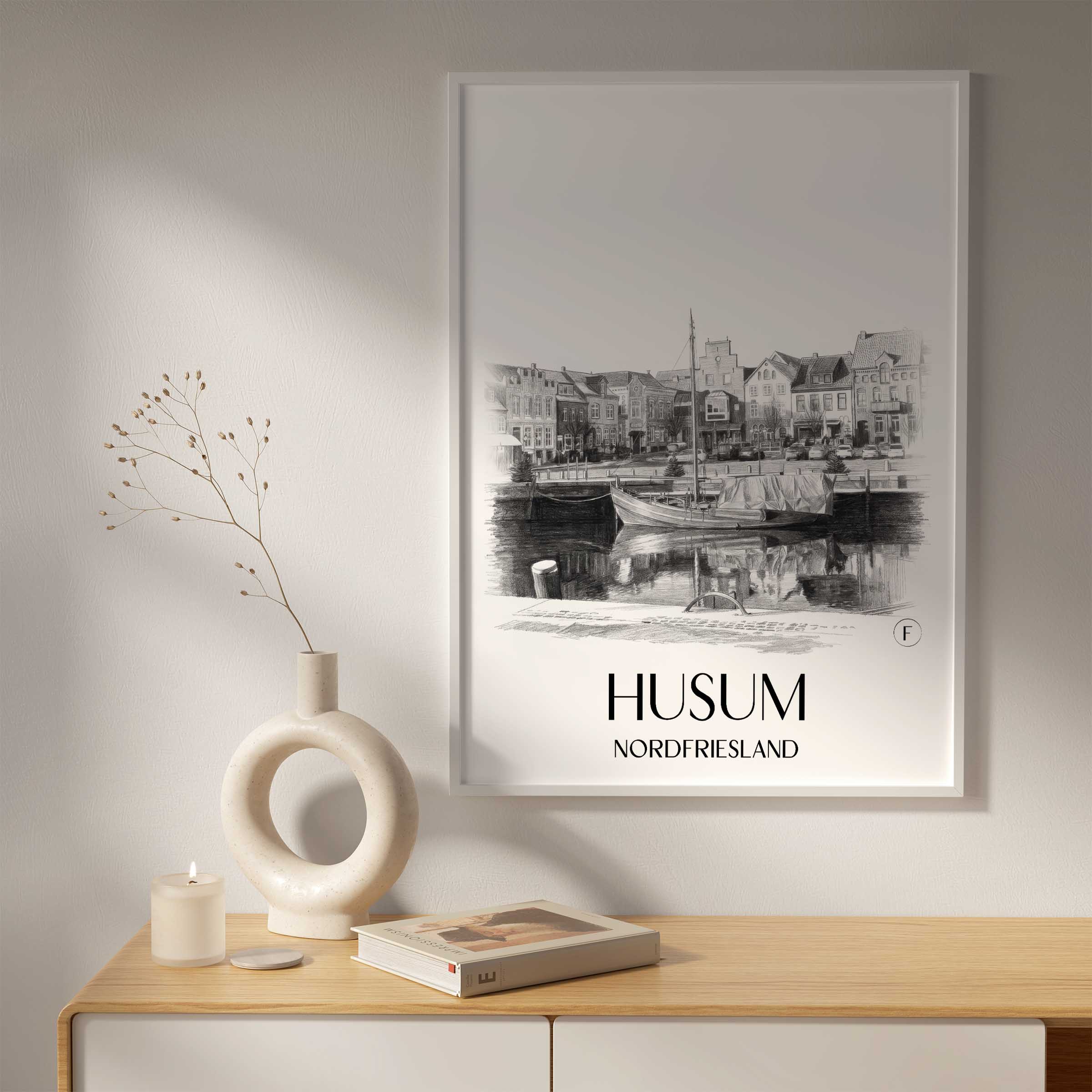 husum-nordfriesland-deutschland-poster-bleistift-zeichnung-drawing