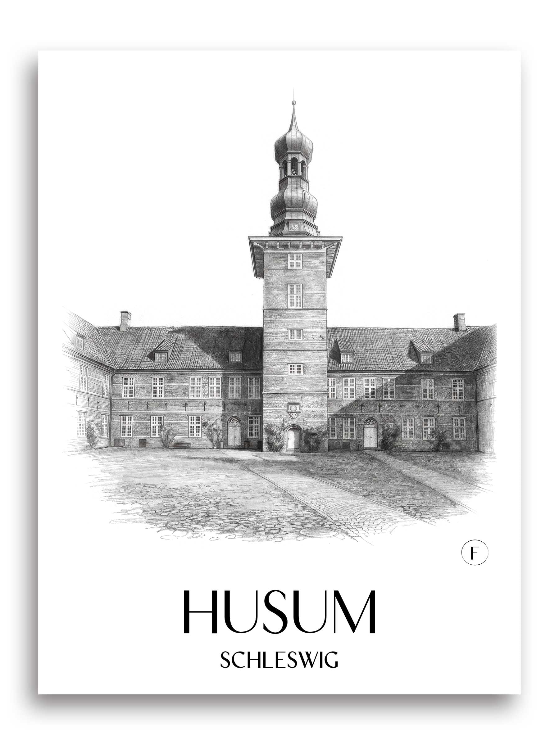 husum-schleswig-deutschland-poster-bleistift-zeichnung-drawing