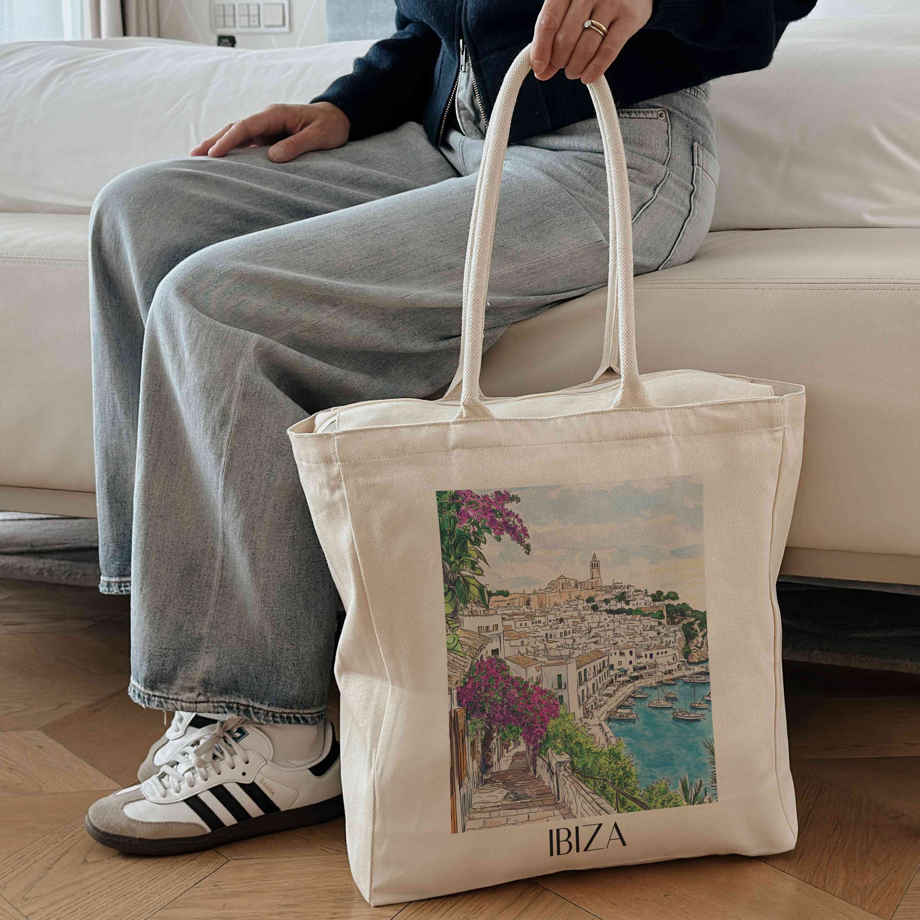 ibiza-spanien-einkaufstasche-aquarell