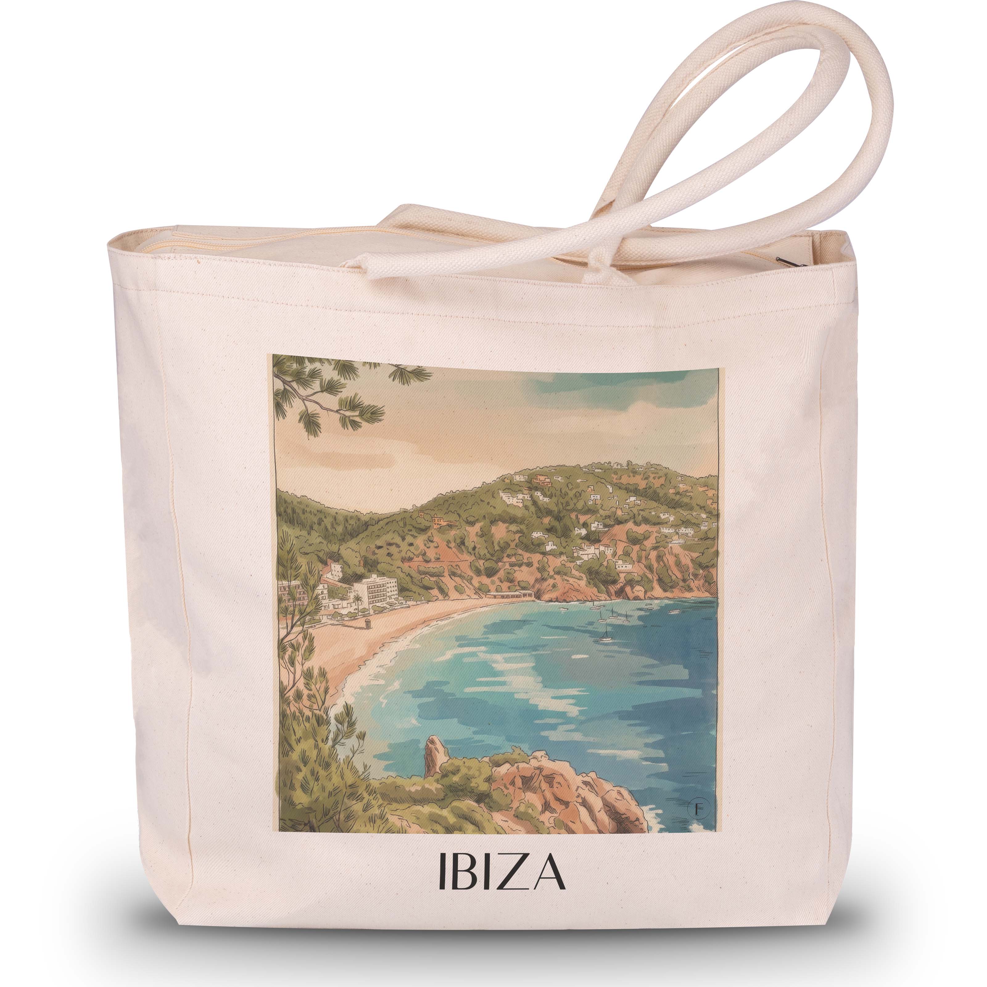 ibiza-spanien-einkaufstasche-aquarell