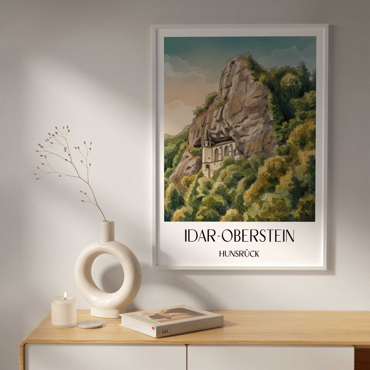 idar-oberstein-hunsrück-deutschland-poster-aquarell